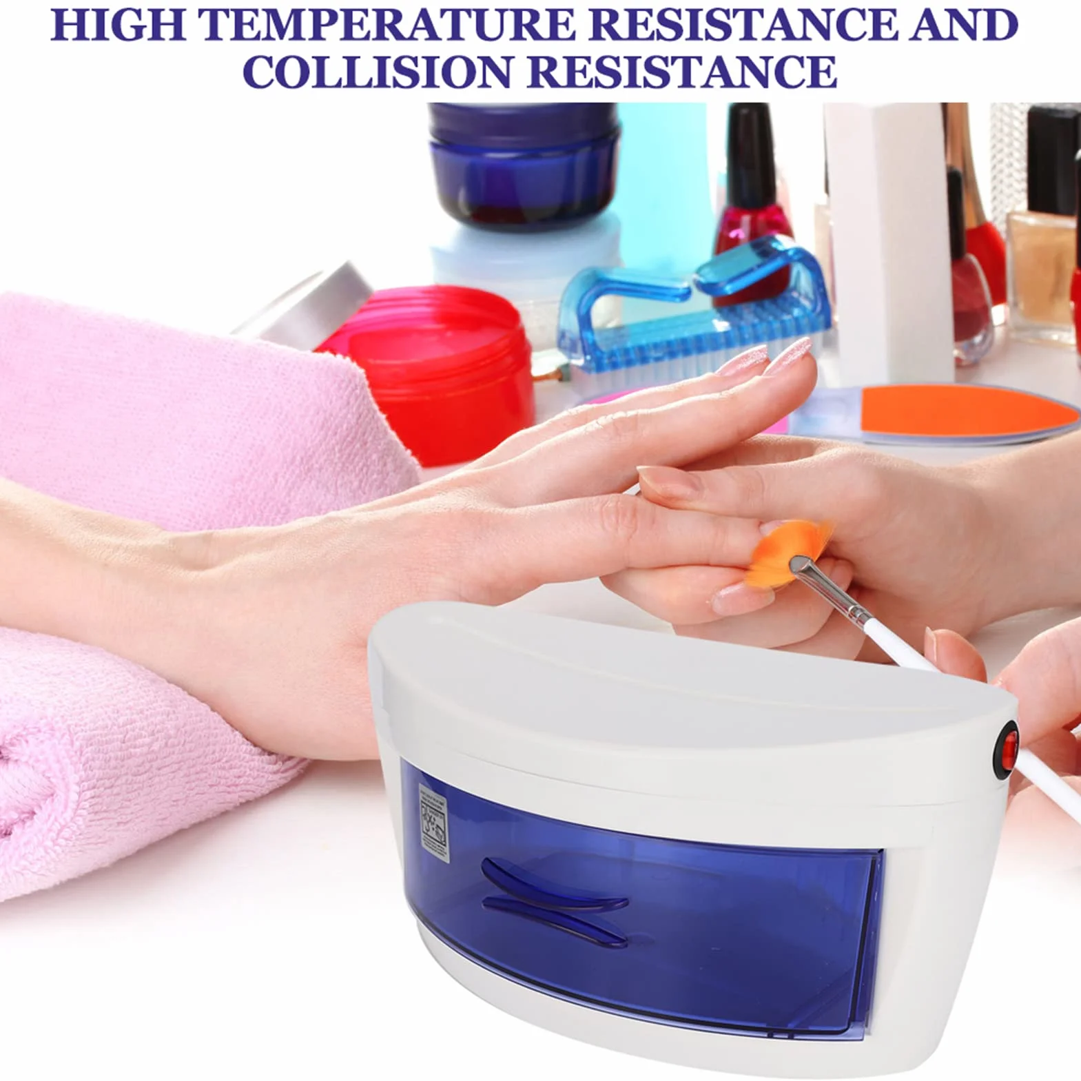 Sterylizator do paznokci, sterylizator UV LED Inteligentny sterylizator do emalii do dezynfekcji UV Ozon Szafka narzędziowa do zdobienia paznokci dla fryzjerów salonów kosmetycznych manicure