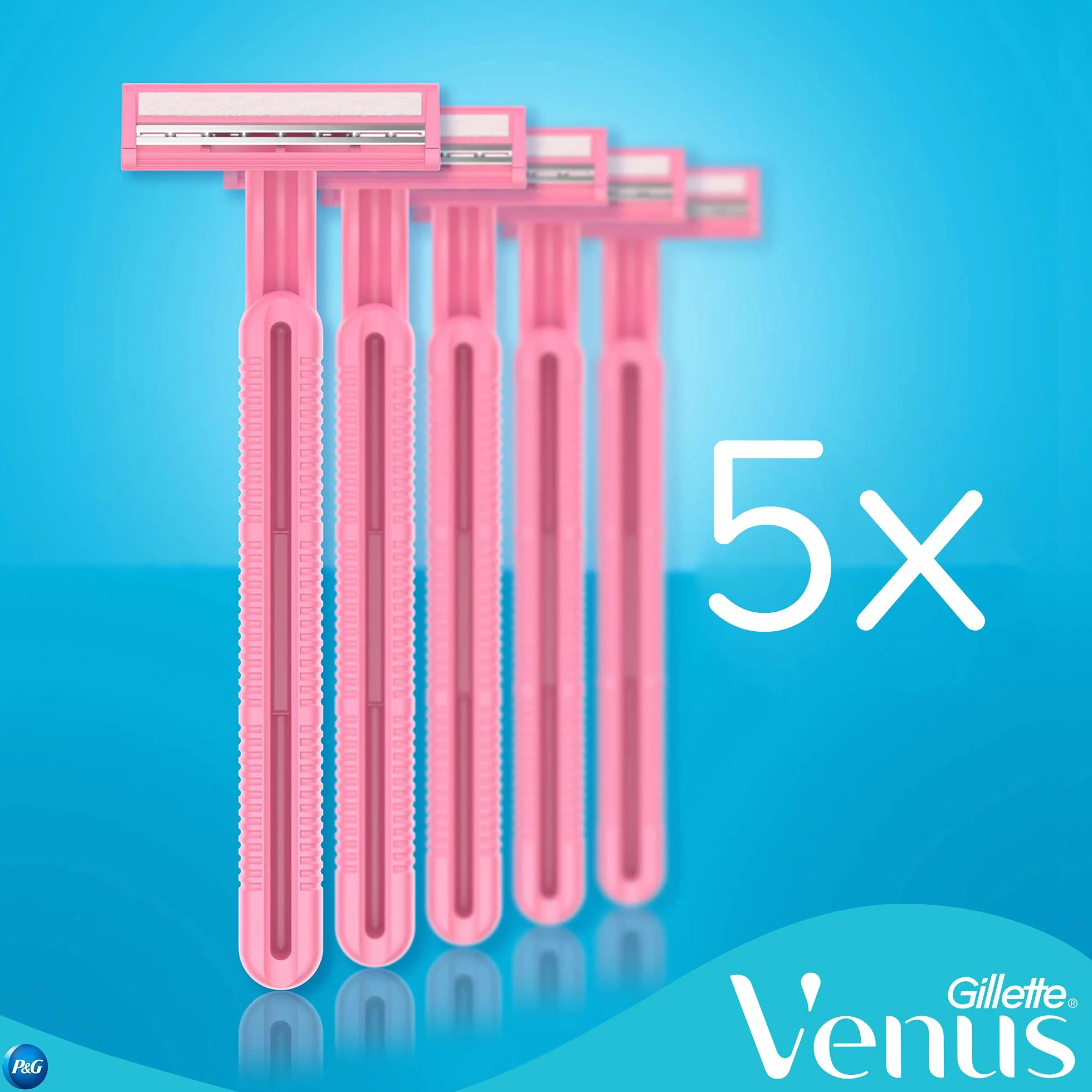 Gillette Simply Venus 2 Jednorazowe maszynki do golenia dla kobiet, 5szt.