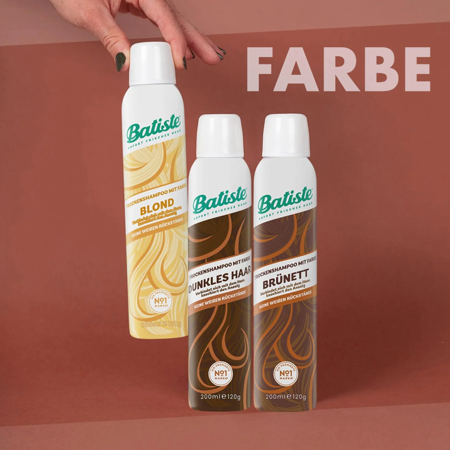Batiste Suchy Szampon do Ciemnych Włosów 200 ml