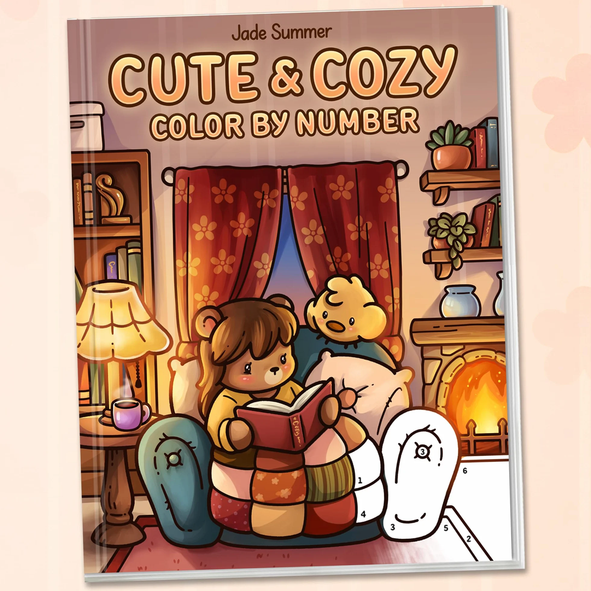 Cute & Cozy Color by Number: Coloring Book for Adults and Teens with Fun, Easy, and Relaxing Scenes to Complete Step by Step