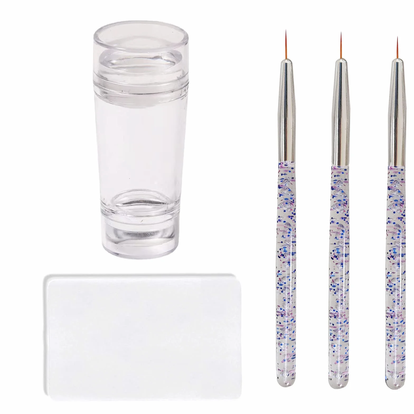 Zestaw stempli do zdobienia paznokci French Pointed Nail Stamp 3-częściowy