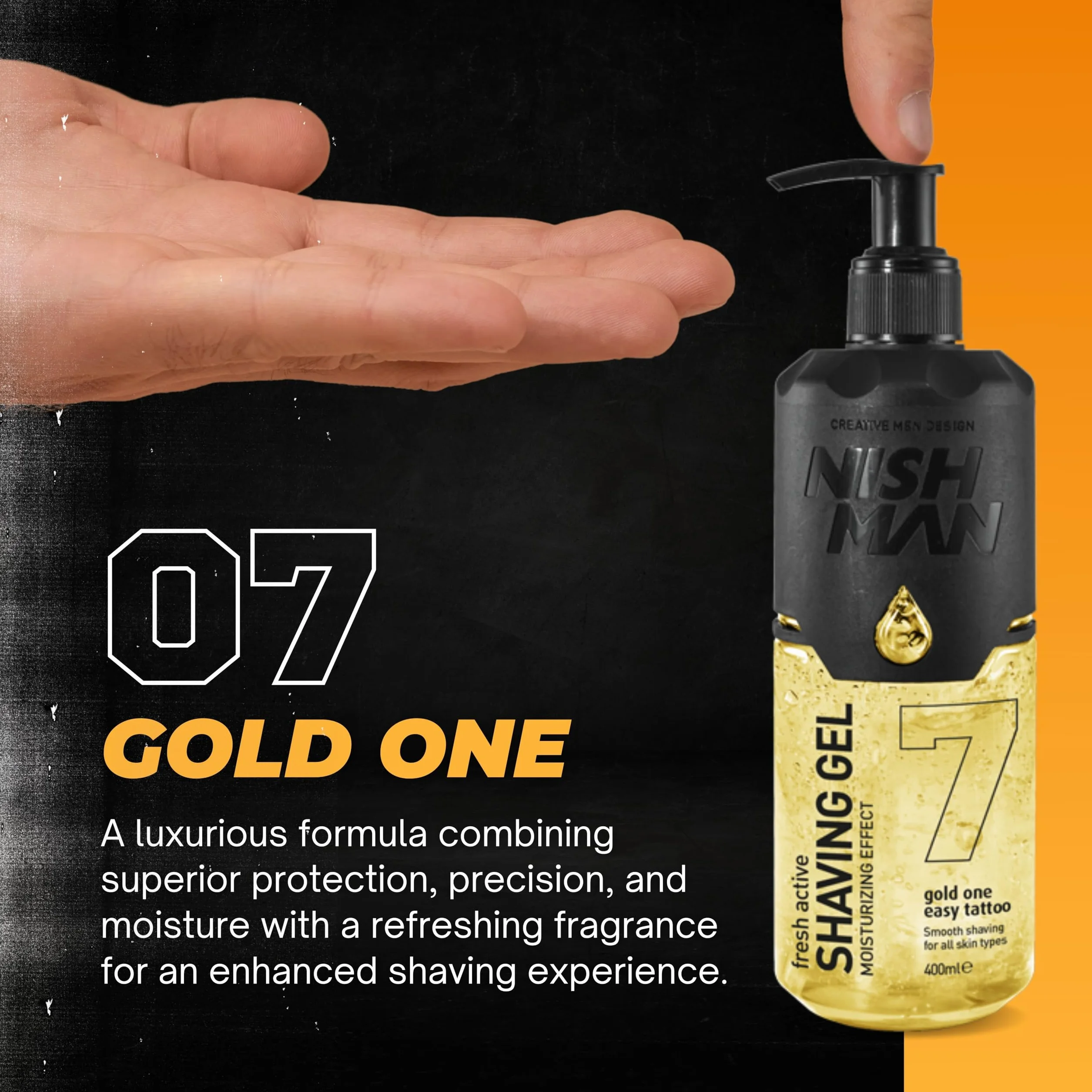 NISHMAN Żel do Golenia 07 - Gold One 400ml