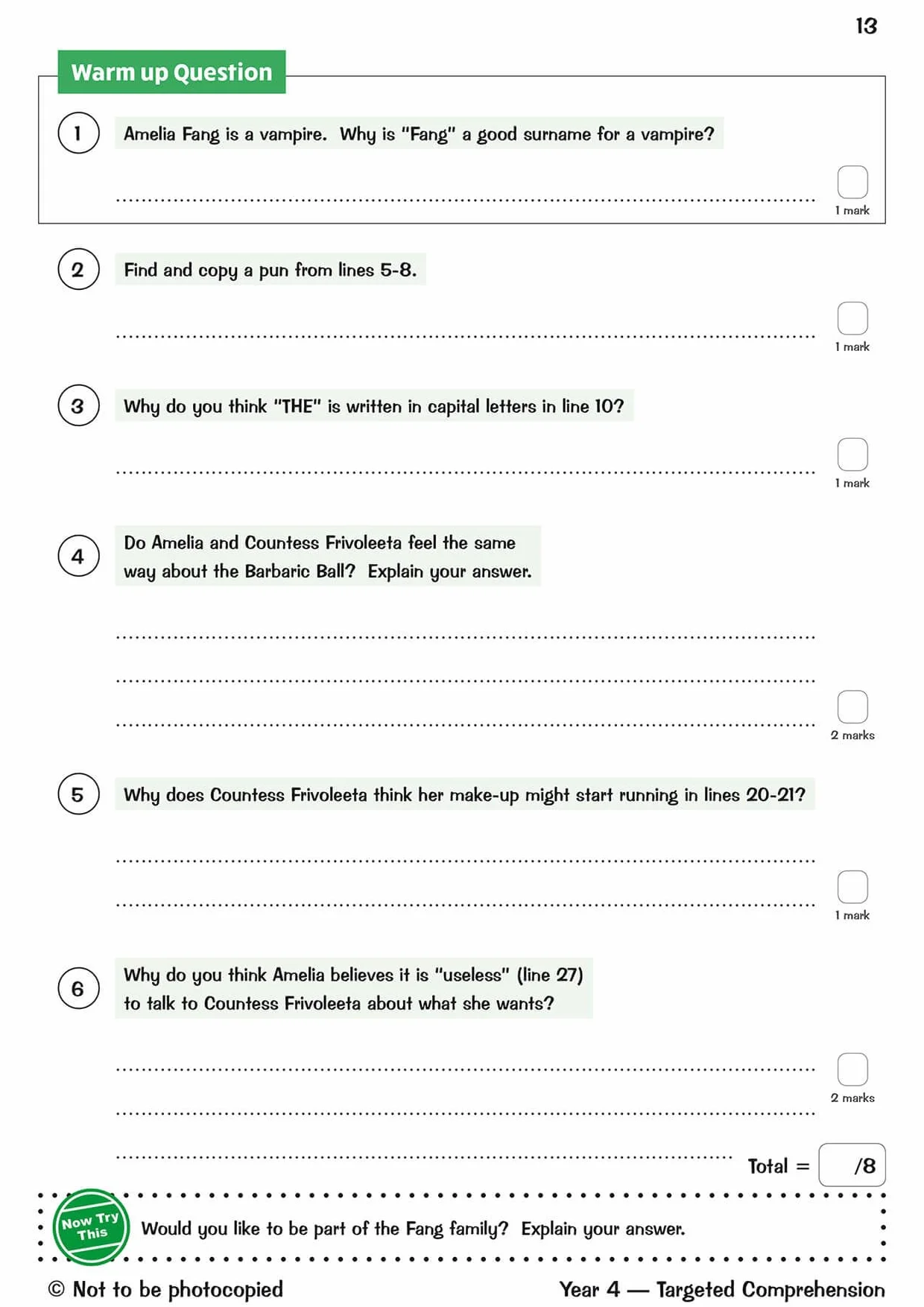 KS2 English eeading comprehension. Targeted question book (Vol. 4)