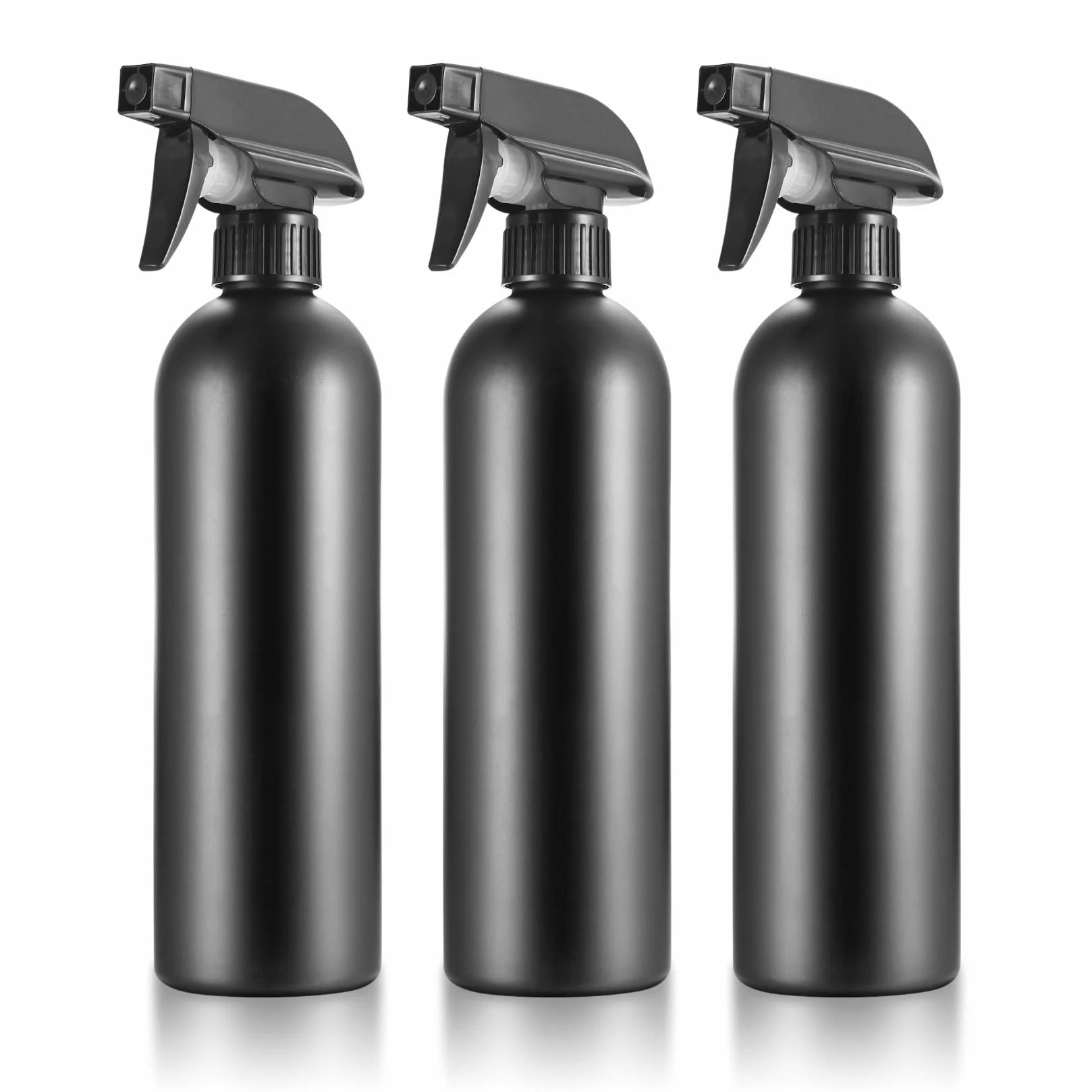 Spryskiwacz 500ml Czarne Butelki z Atomizerem do Roślin Włosów Zestaw 3 Szt.