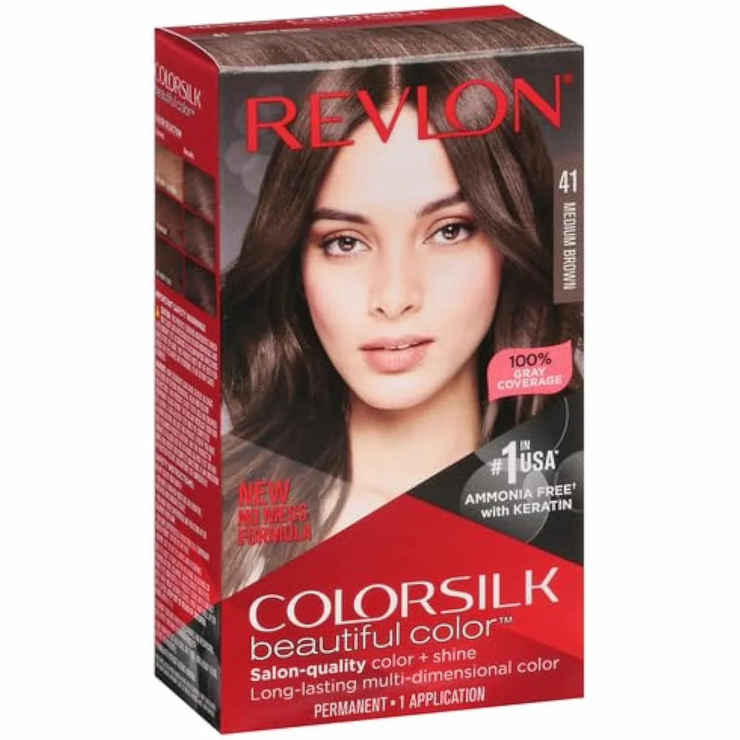 Revlon Colorsilk Farba do Włosów 41 Medium Brown 130 ml
