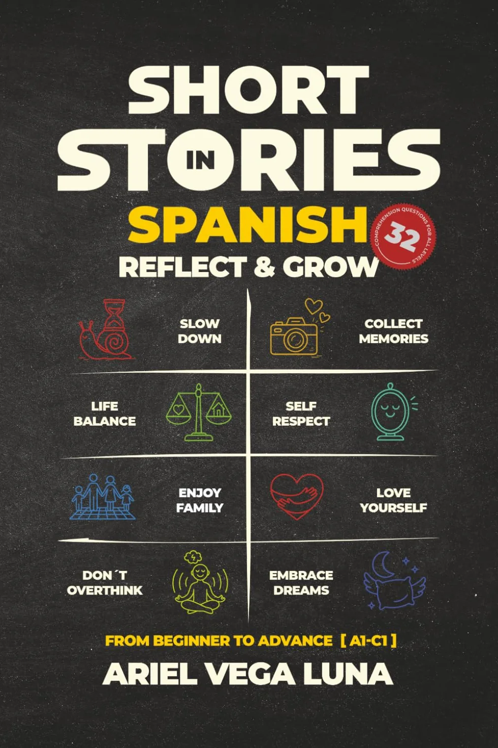 Short Stories in Spanish for all Levels to Reflect and Grow: 8 Inspiring Tales to Master Spanish from Beginner to Fluent While Discovering Yourself