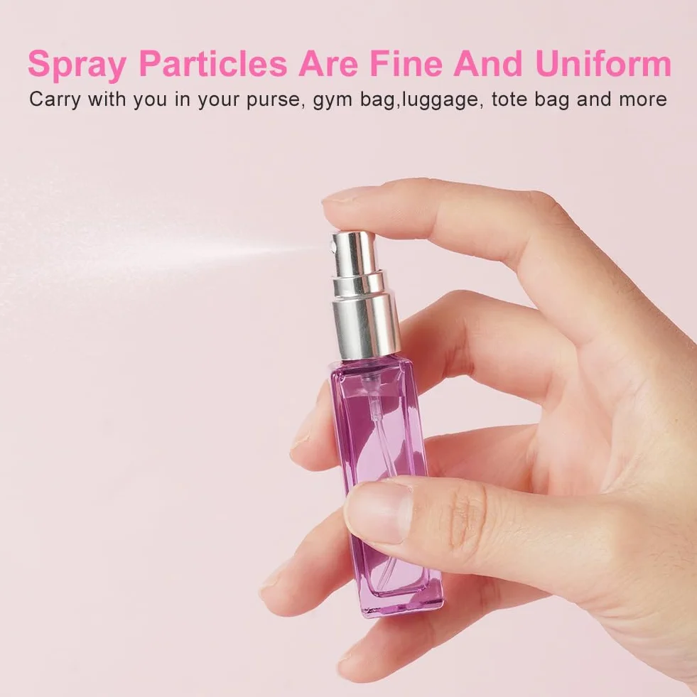 LOPHE Atomizer wielokrotnego napełniania 10 ml, przenośny, mini butelka do perfum