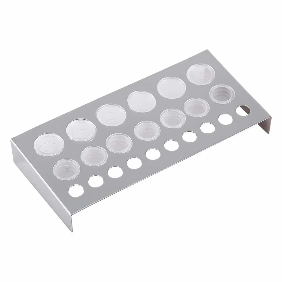 Kubek do tuszu do tatuażu 100 sztuk plastikowy pojemnik na pigment 0,8 cala * 0,5 cala
