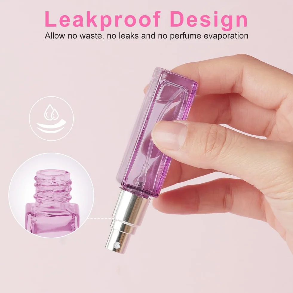 LOPHE Atomizer wielokrotnego napełniania 10 ml, przenośny, mini butelka do perfum