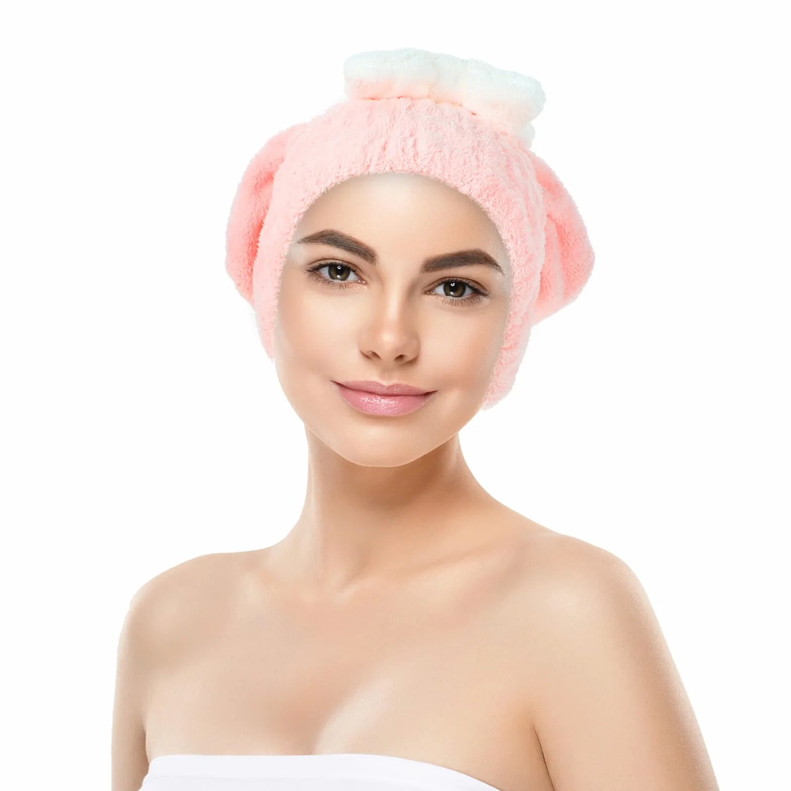 Szybkoschnący Turban Do Włosów z Mikrofibry Czapka Kąpielowa Chłonna i Delikatna Idealna Do Codziennego Użytku Domu i Podróży Minimalizująca Łamliwość i Puszenie Się Włosów