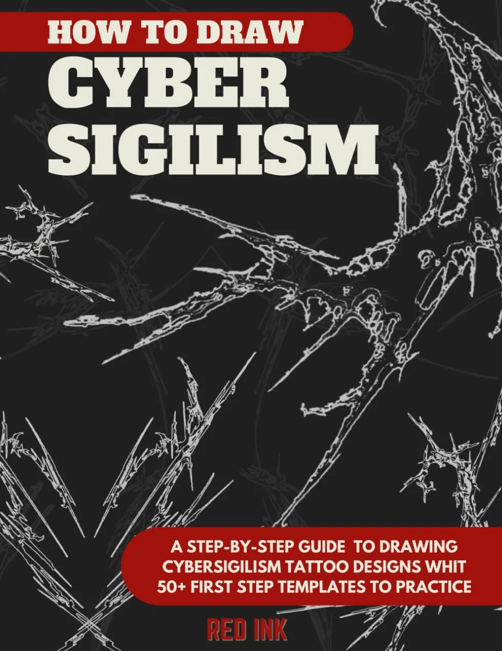 How to Draw Cybersigilism Tattoos: A Step-by-Step Guide to Drawing Neo Tribal Designs whit 50+ First Step Templates to Practice