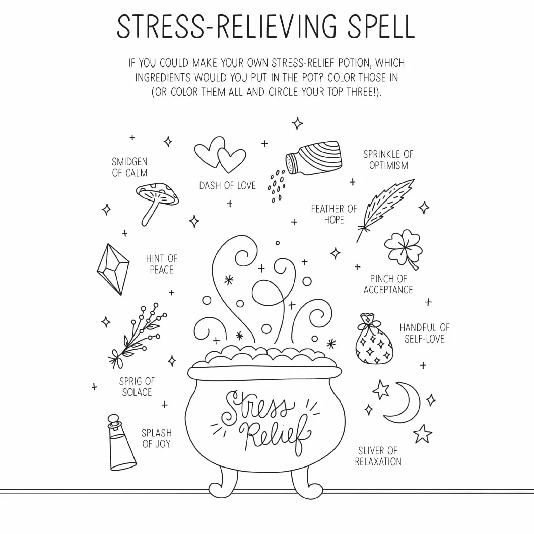 Out of Your Mind: A Journal and Coloring Book to Distract Your Anxious Mind: 1