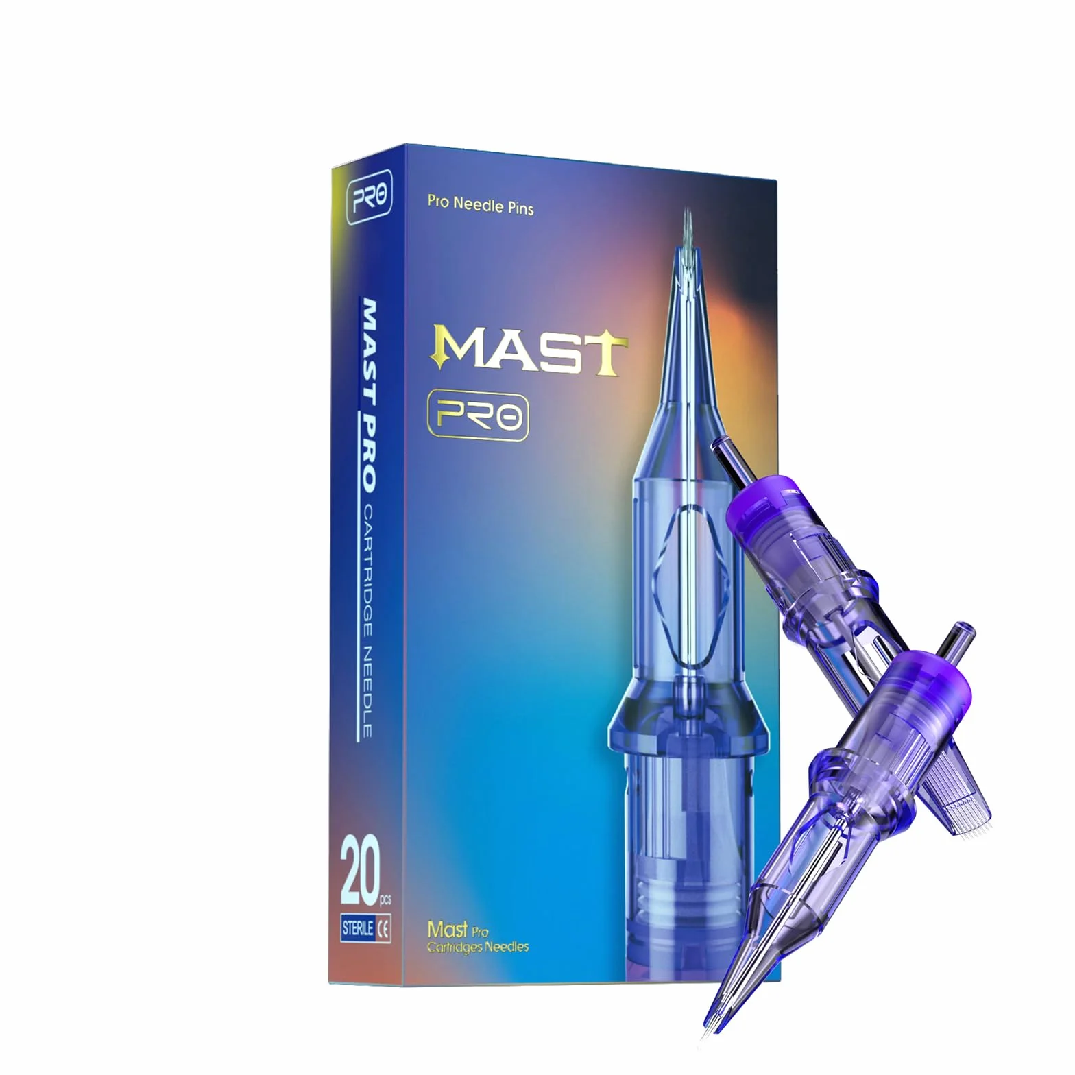 Mast Pro Tattoo Cartridge Needles 20Pieces #10 0.30 Standard Round Liner Microblading Tattoo Needle Cartridge