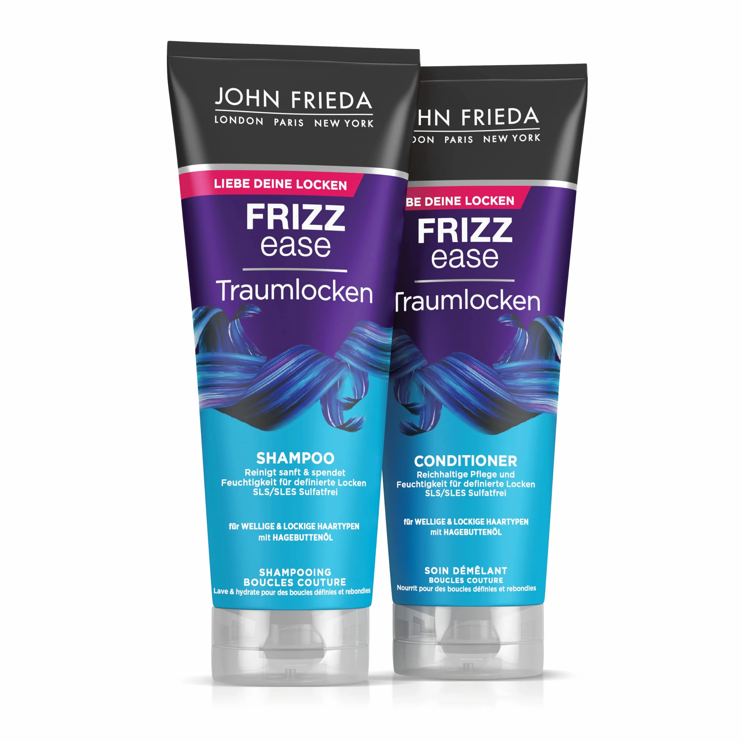 John Frieda Frizz Ease Dream Loki zestaw szampon i odżywka 250 ml do włosów falistych kręconych