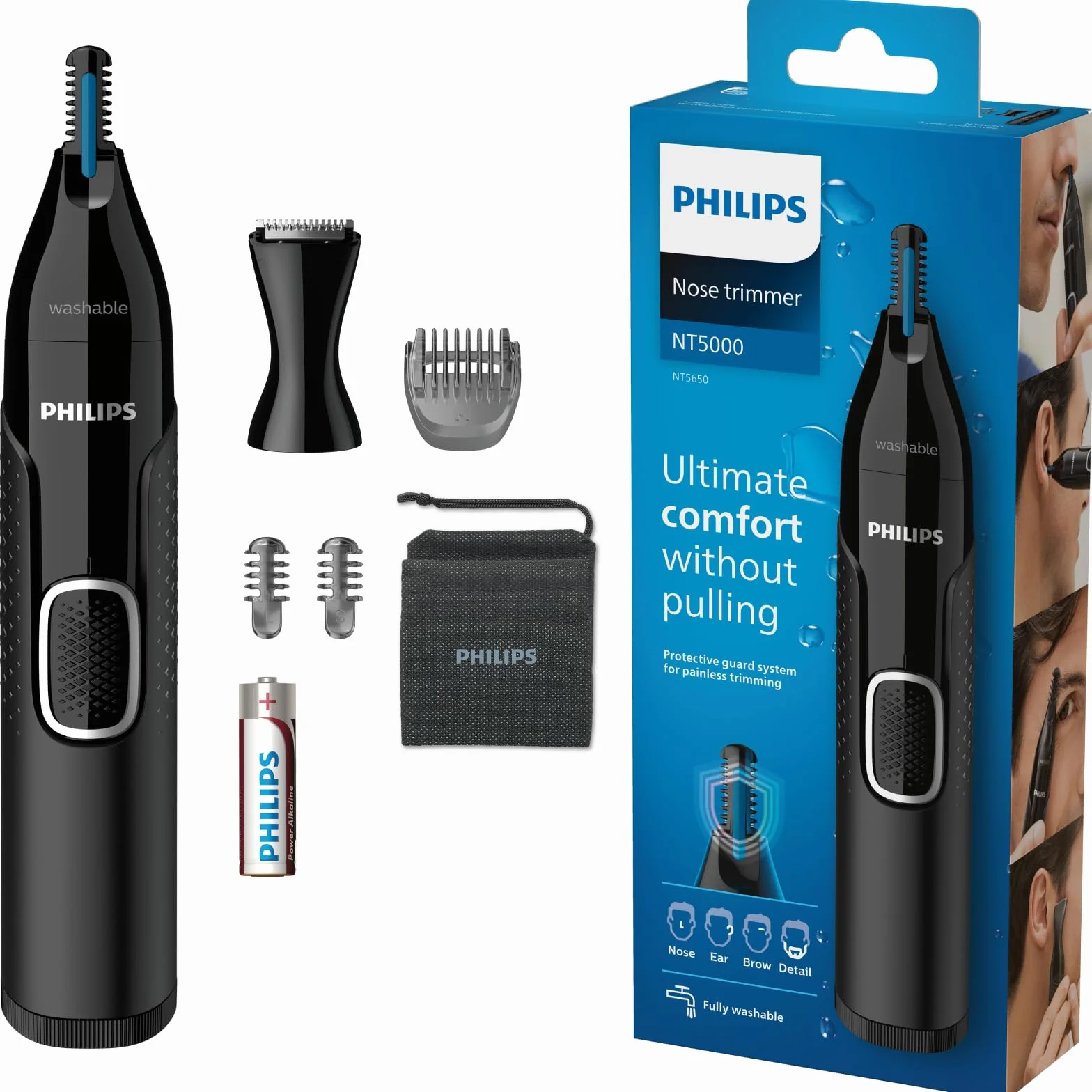 Philips Nose Trimmer serii 5000 NT5650/16 PrecisionTrim wodoodporny