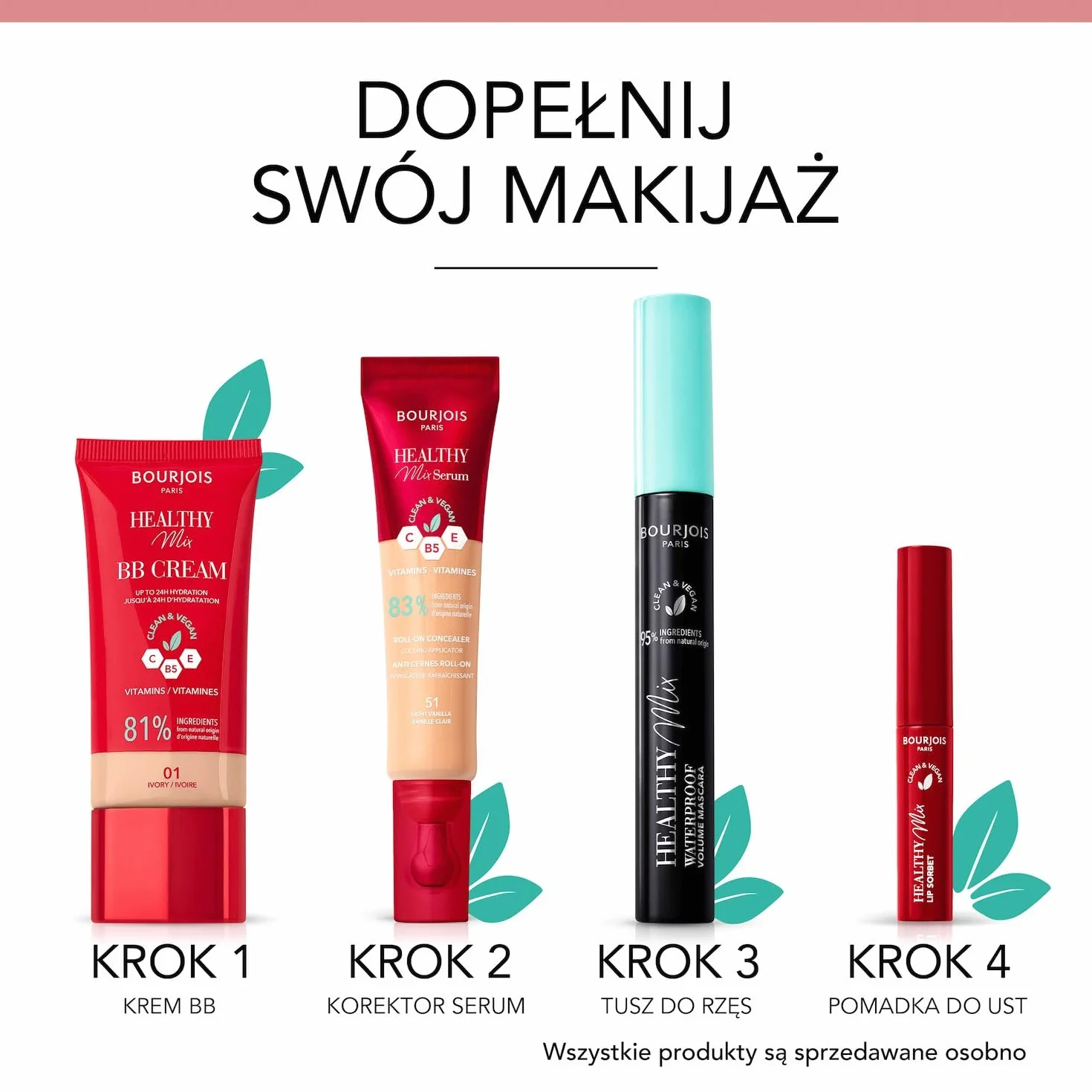 Bourjois Healthy Mix kryjący krem BB nr 02 Vanilla, 30 ml