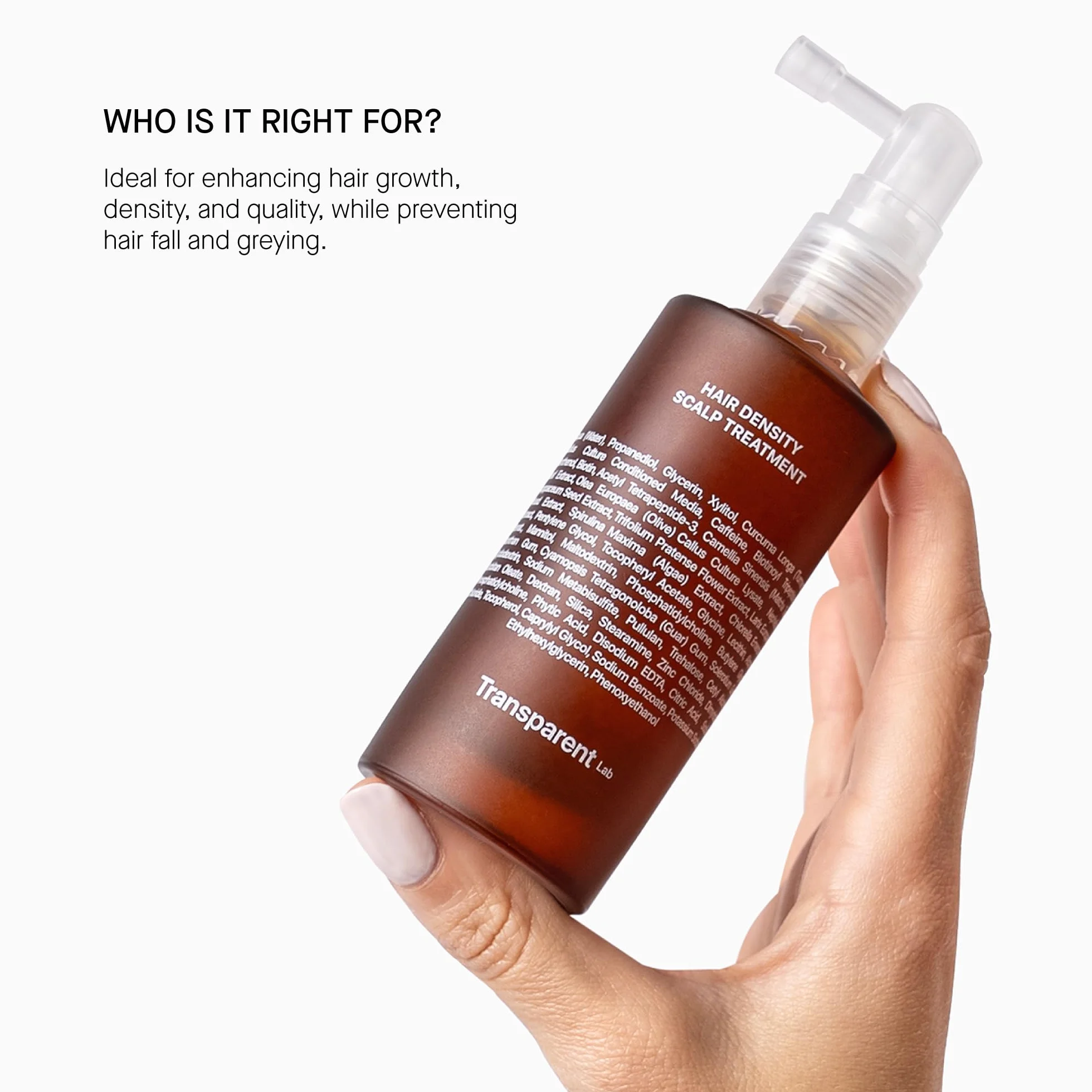 Transparent Lab Hair Density Scalp Treatment Serum 50ml Anti-Hair Loss Stimulates Growth