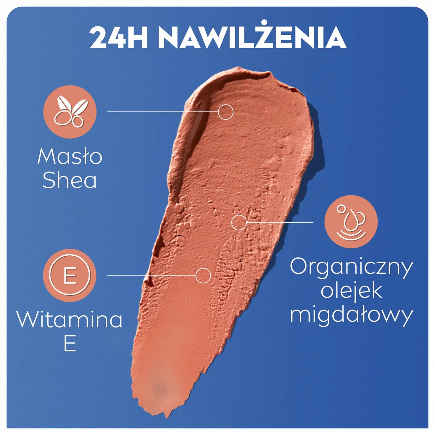 NIVEA Pielęgnująca pomadka do ust Caring Beauty 3w1 Nude 4,8 g