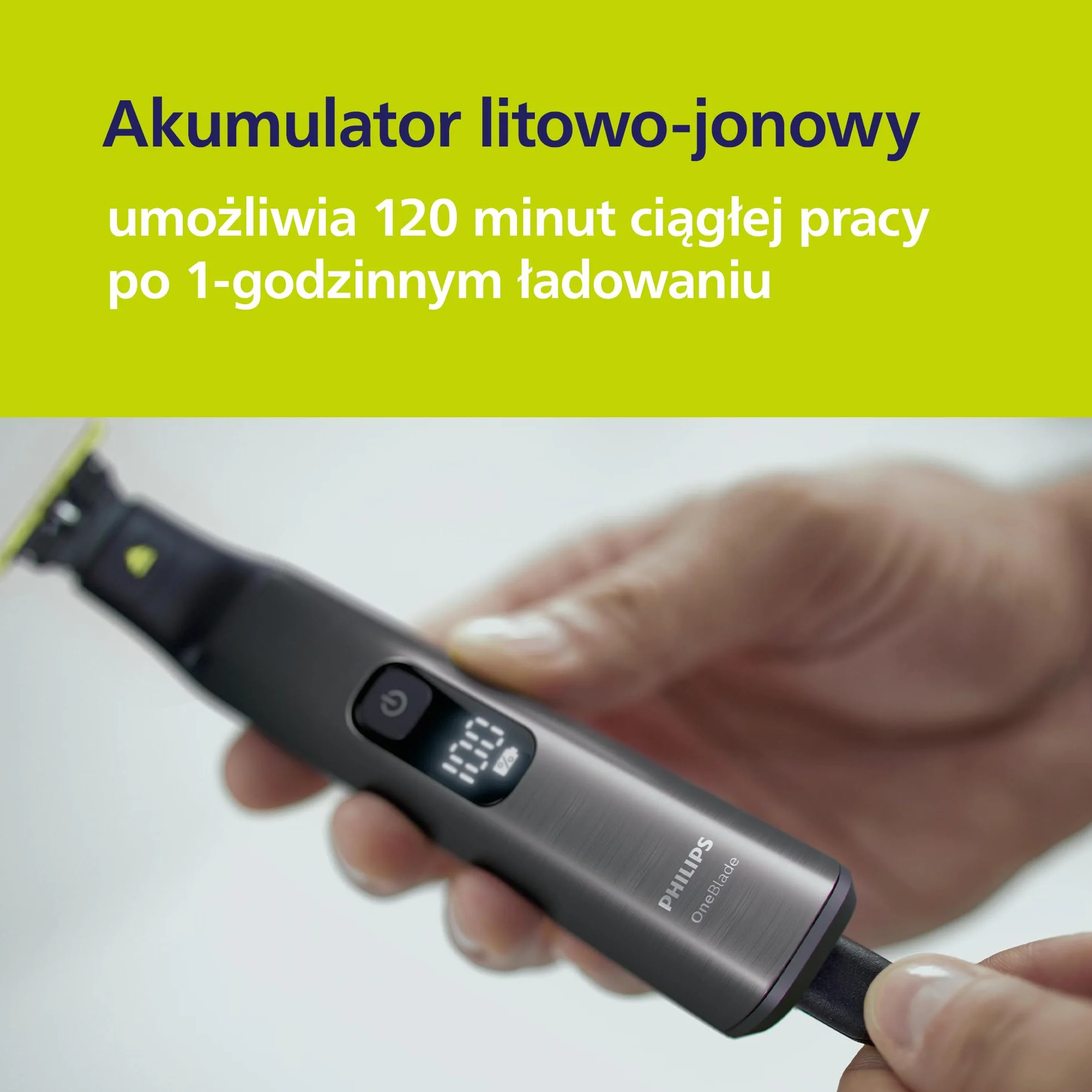 Philips OneBlade Pro 360 QP6652/30 Elektryczny trymer do twarzy i ciała, golarka i groomer, 2x 360 ostrzy, zestaw do ciała