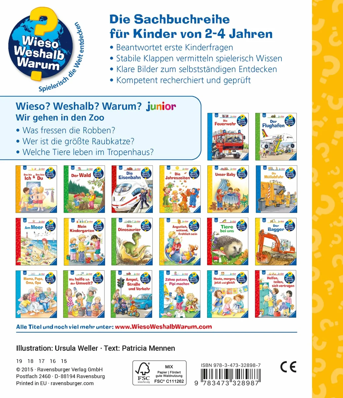 Wieso? Weshalb? Warum? junior, Band 30: Wir gehen in den Zoo
