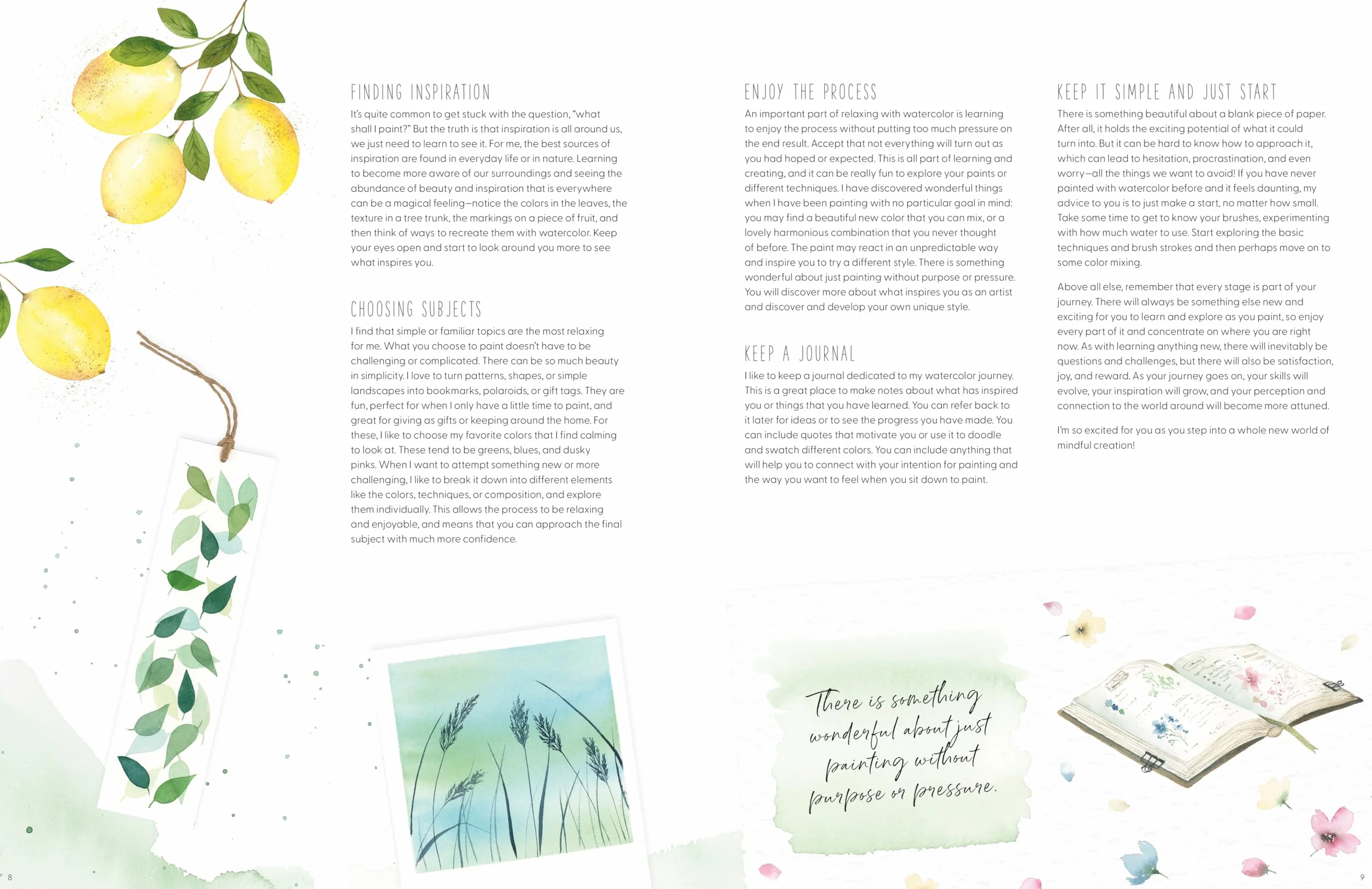Watercolor for the Soul: Simple Painting Projects for Beginners, to Calm, Soothe and Inspire