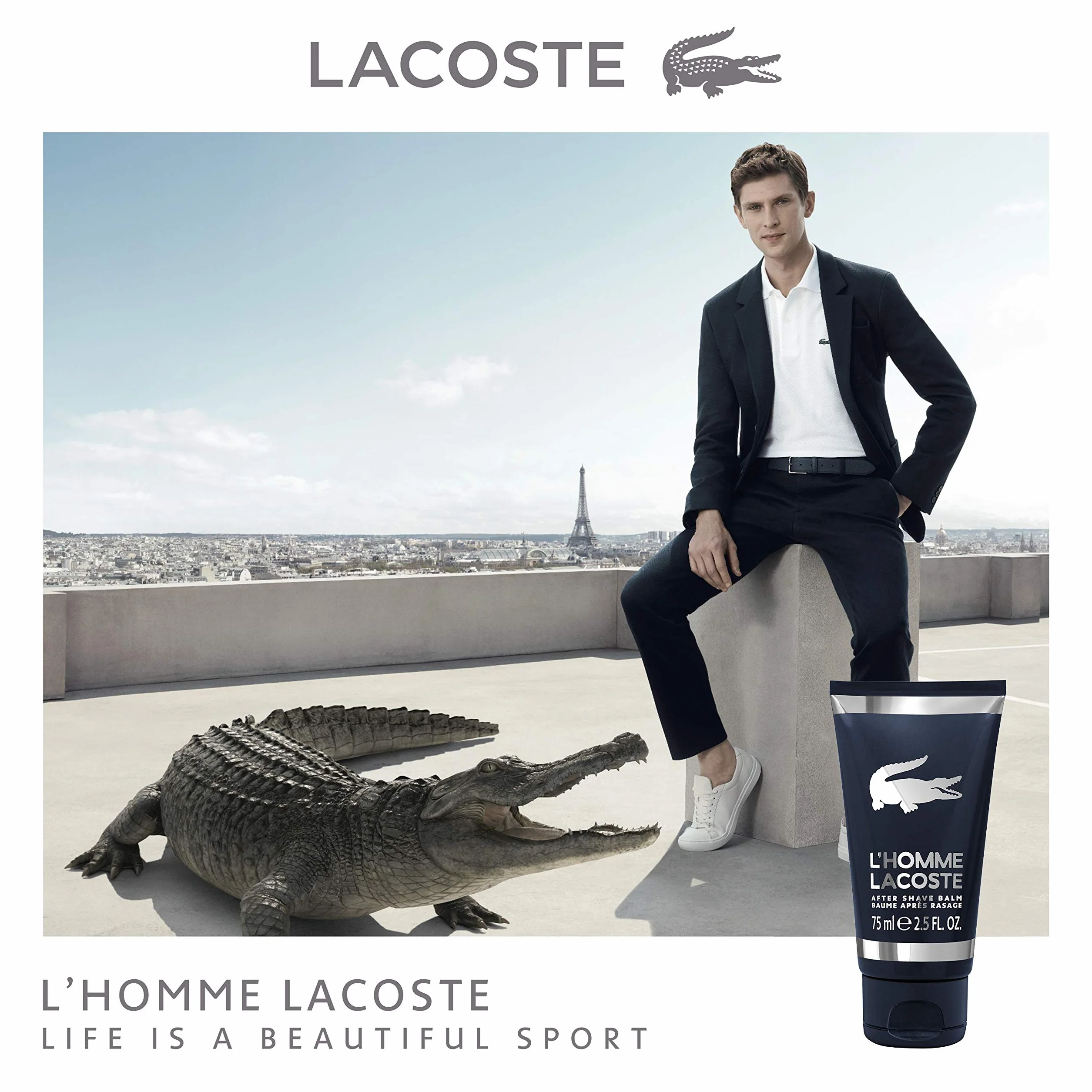 Lacoste L'Homme After Shave balsam po goleniu 75 ml