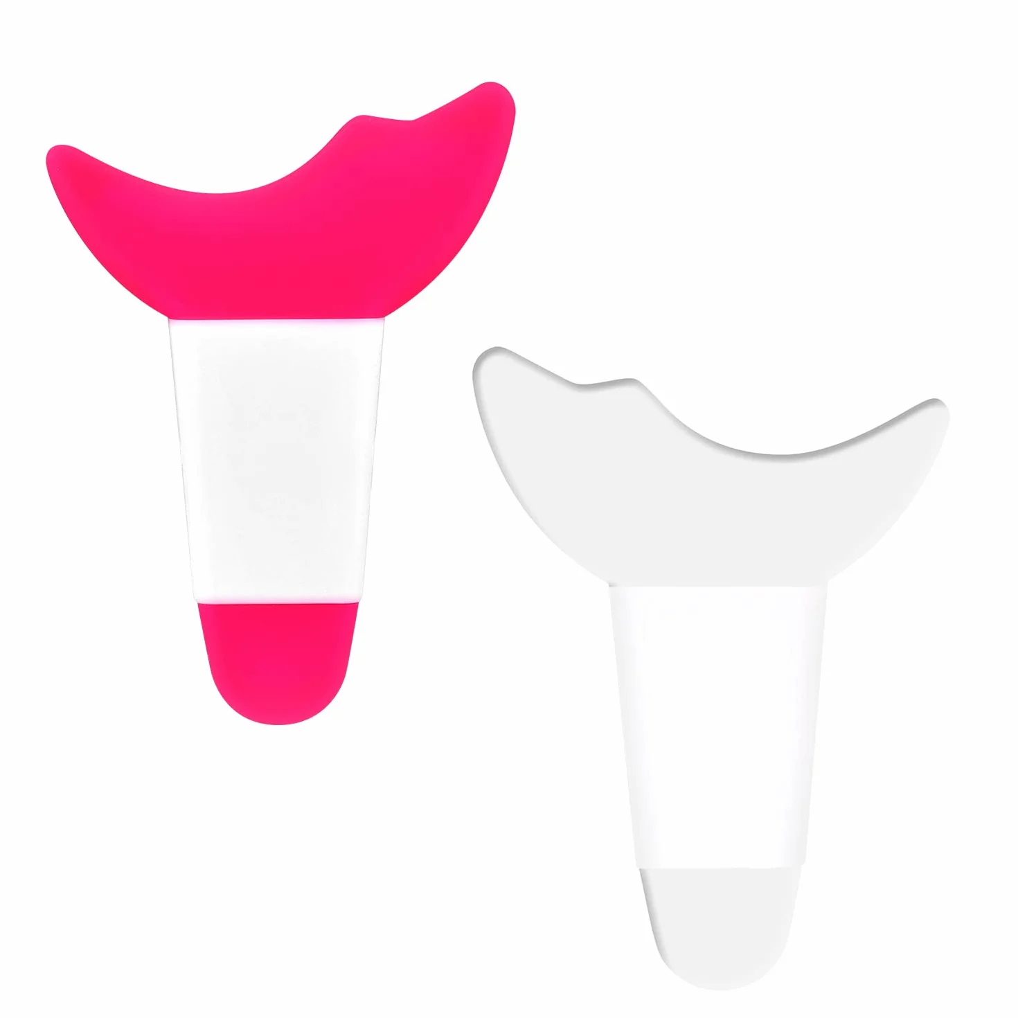 KINBOM 2 Sztuk Eyelash Shield, Silikonowy Mascara Shield Guard Mascara Shield Applicator Guard dla Kobiet Dziewczeta Makijaz Oczu (Rózowy, Przezroczysty)