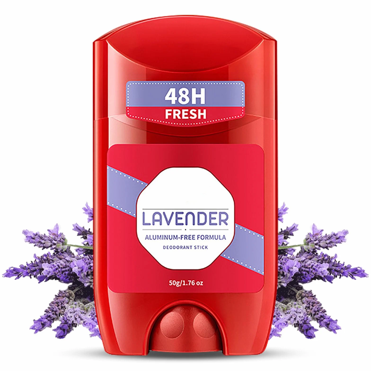 LOPHE Dezodorant dla mężczyzn, 50 g, dezodorant antyperspirant, Lady Speed Stick, Solid Antiperspirant, pasta antyperspirantowa do pachy, usuwa nieprzyjemny zapach, długotrwały efekt (zapach lawendy)
