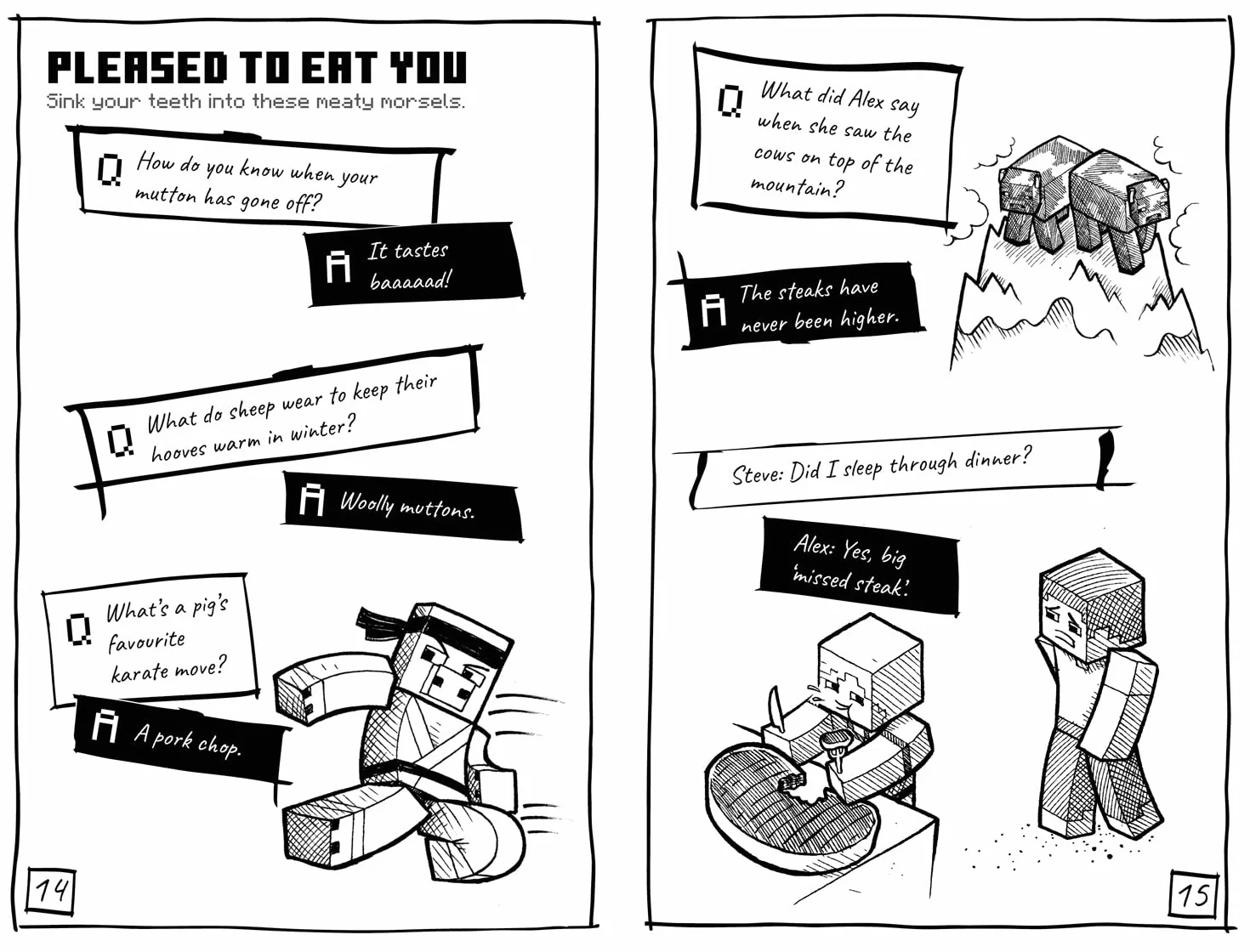 Minecraft Joke Book: An official illustrated Minecraft children’s joke book – perfect for funny kids who are into video games aged 7, 8, 9, 10 and 11!
