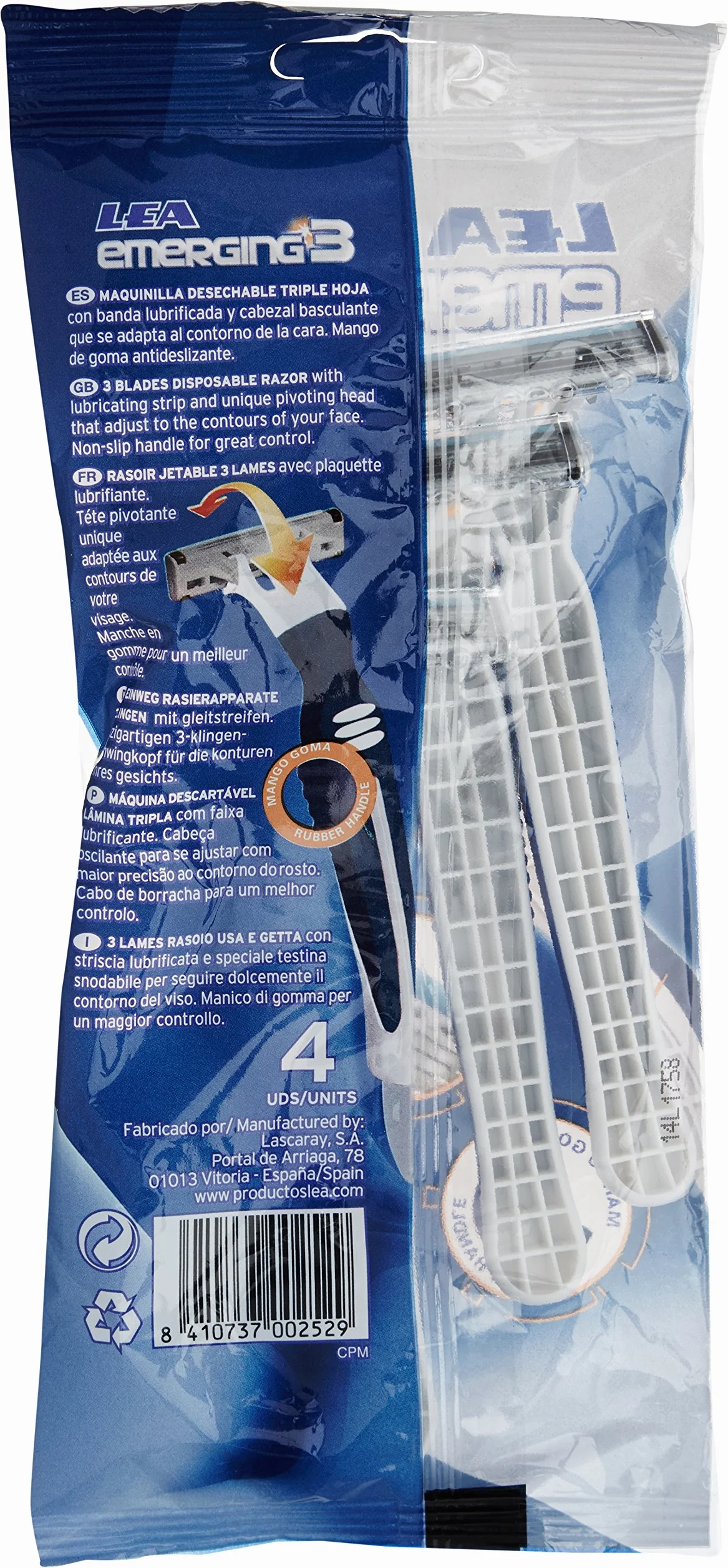 LEA EMERGING3 deposable razor LOTE 4 sztuki
