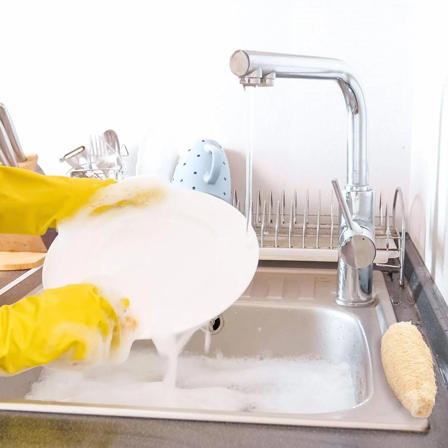 Naturalna gąbka Loofah do kąpieli, szczotka do czyszczenia ciała, akcesoria łazienkowe