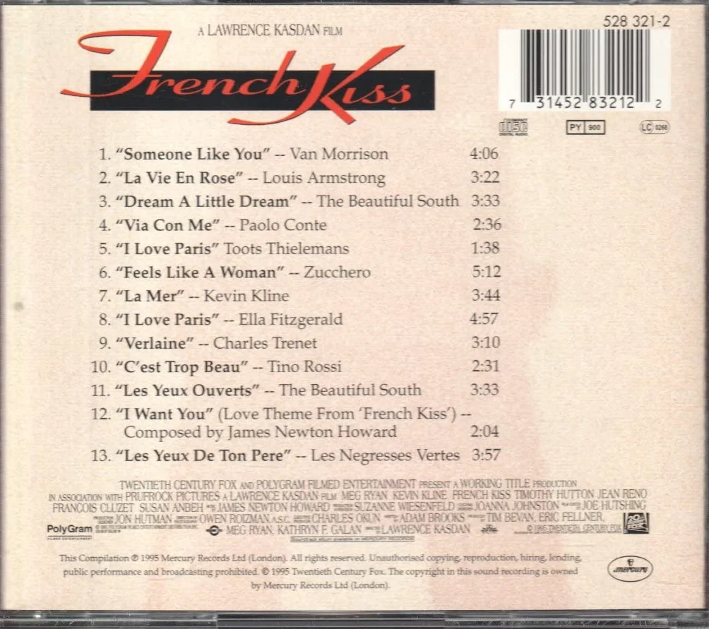 French Kiss: ORIGINAL MOTION PICTURE SOUNDTRACK