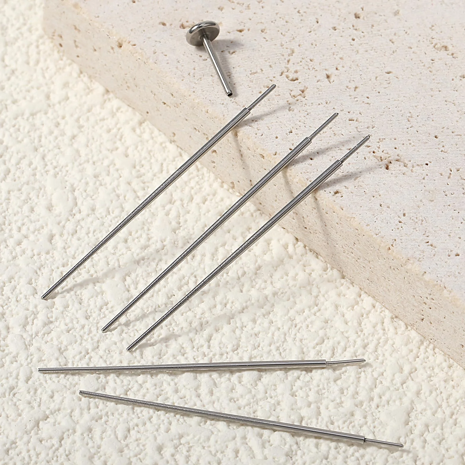 Yolev 6 szt. stożek do przekłuwania ze stali nierdzewnej 20G 0,8 mm narzędzie do zmiany piercingu, pomoce w przebiciu, zestaw do przekłuwania stożka ciała