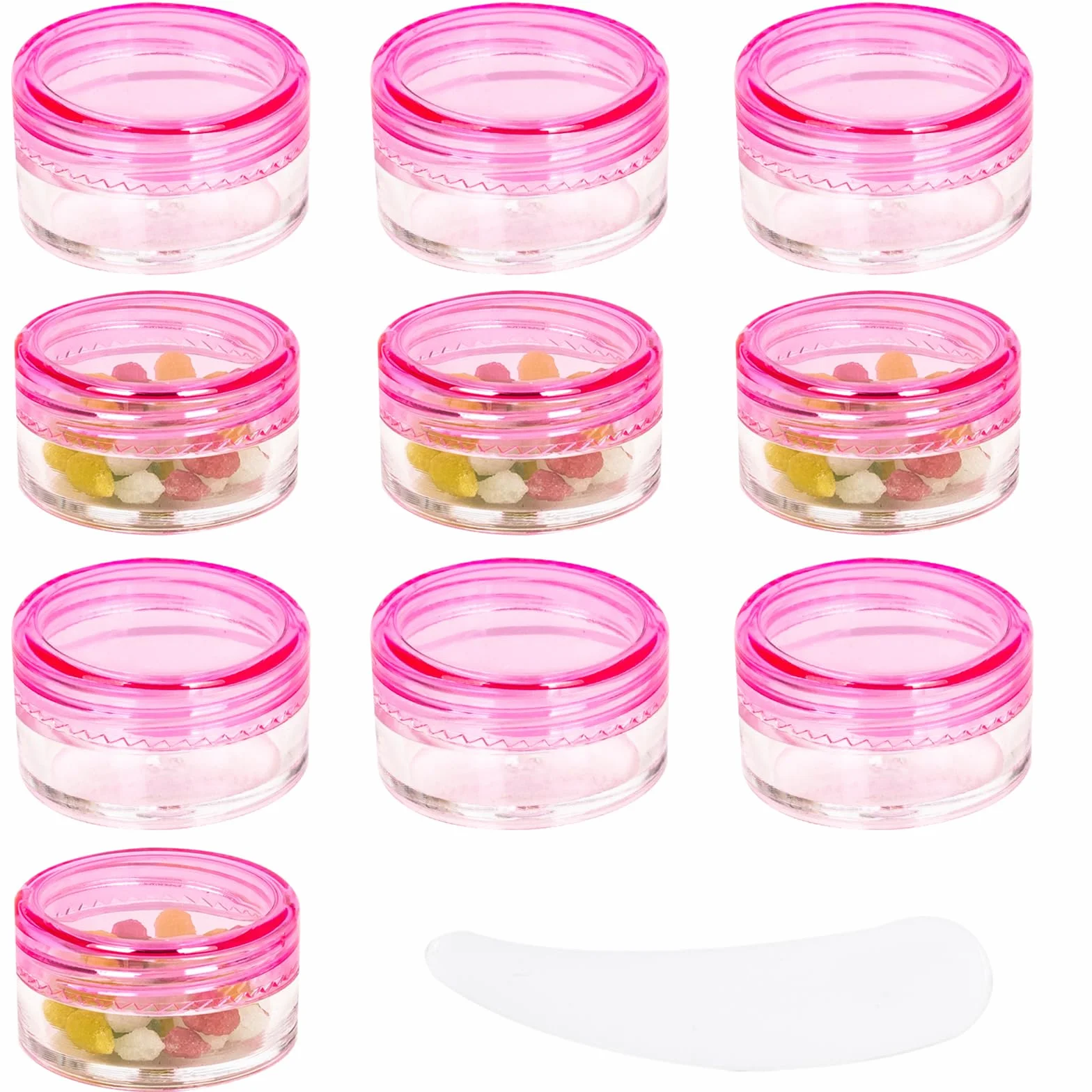 20 sztuk pustych słoików na próbki, 10 g / 10 ml, słoiki kosmetyczne, słoik na próbki z pokrywką, słoik podróżny, na krem, pojemniki na kosmetyki, małe słoiki z pokrywkami, na różne kosmetyki