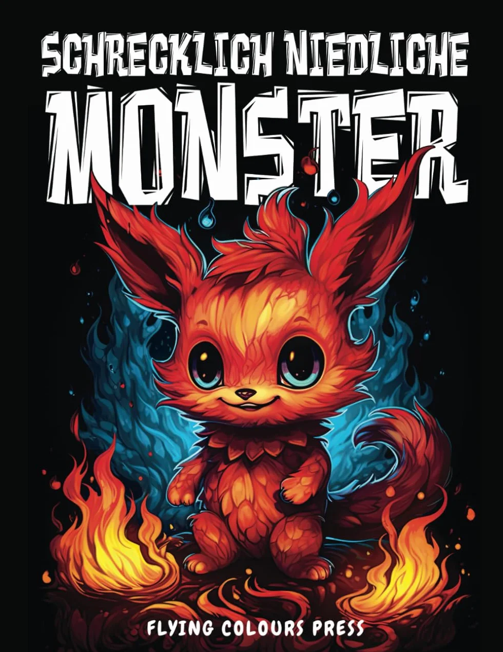 Schrecklich niedliche Monster: Das Malbuch für Erwachsene und Jugendliche mit gruseligen und süßen Fantasiewesen zur Entspannung & Stressabbau
