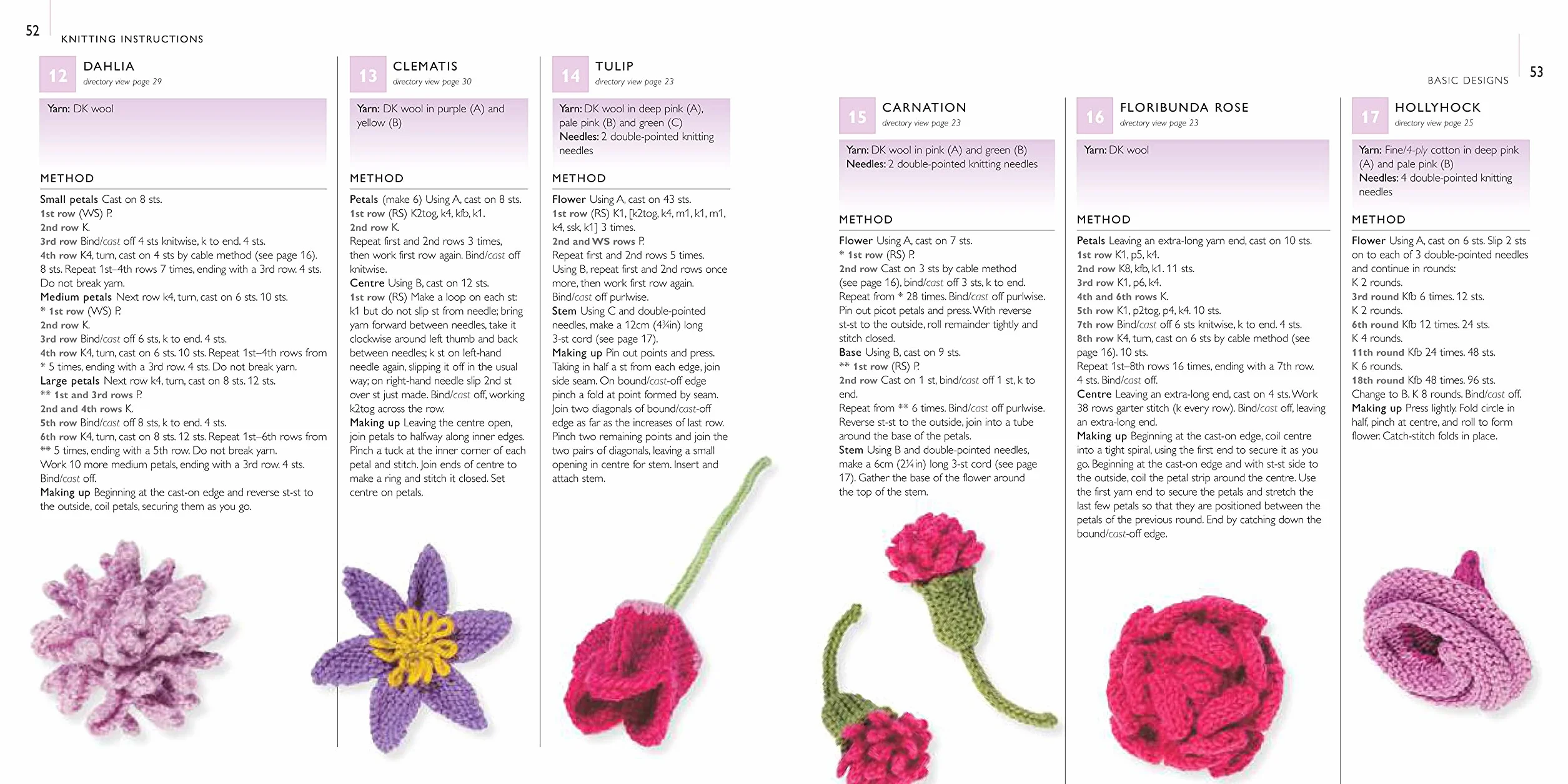 100 Flowers to Knit & Crochet: A Collection of Beautiful Blooms for Embellishing Clothes, Accessories, Cushionsand Throws