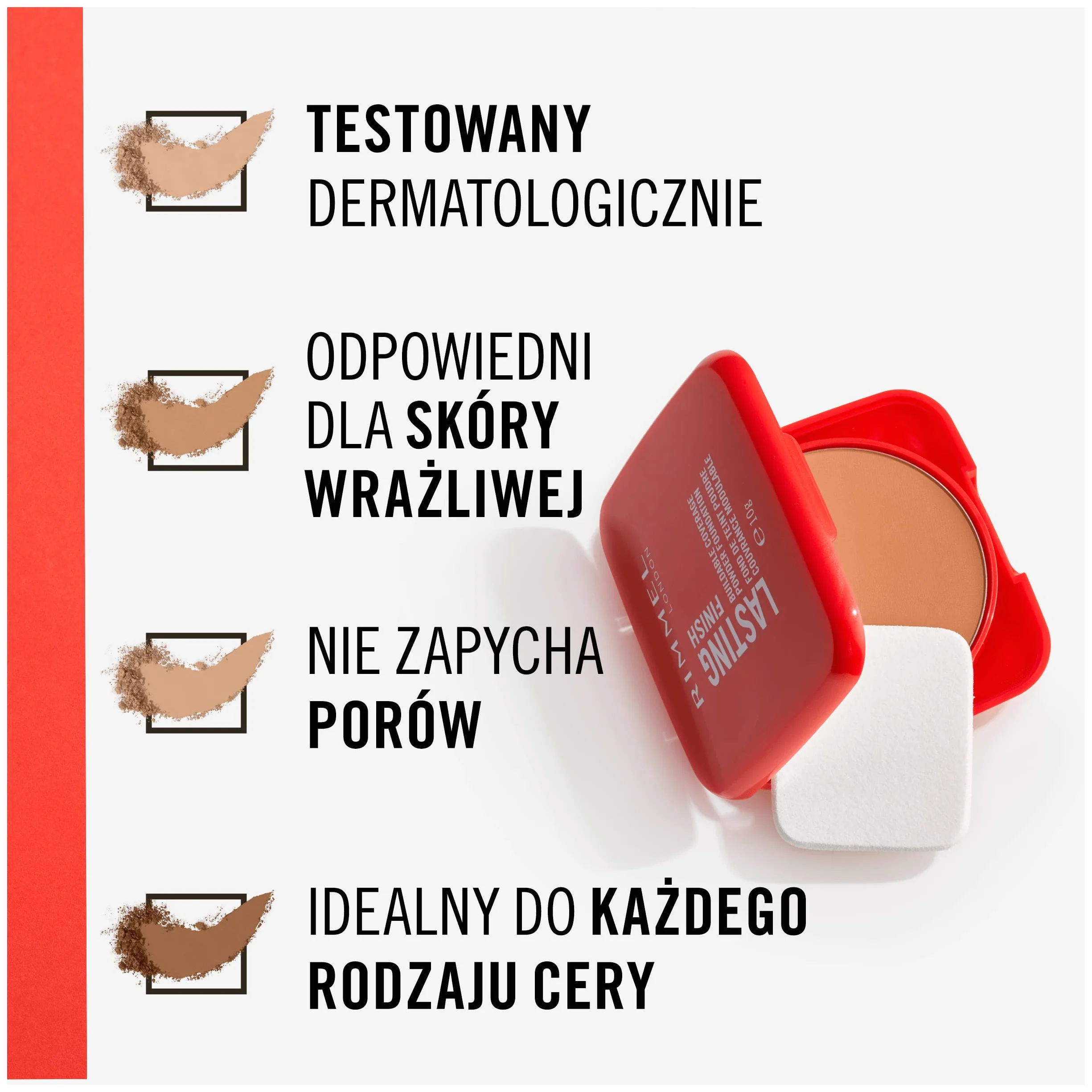 Rimmel Lasting Finish Compact Foundation matujący podkład do twarzy nr 003 Sesame, 10 g