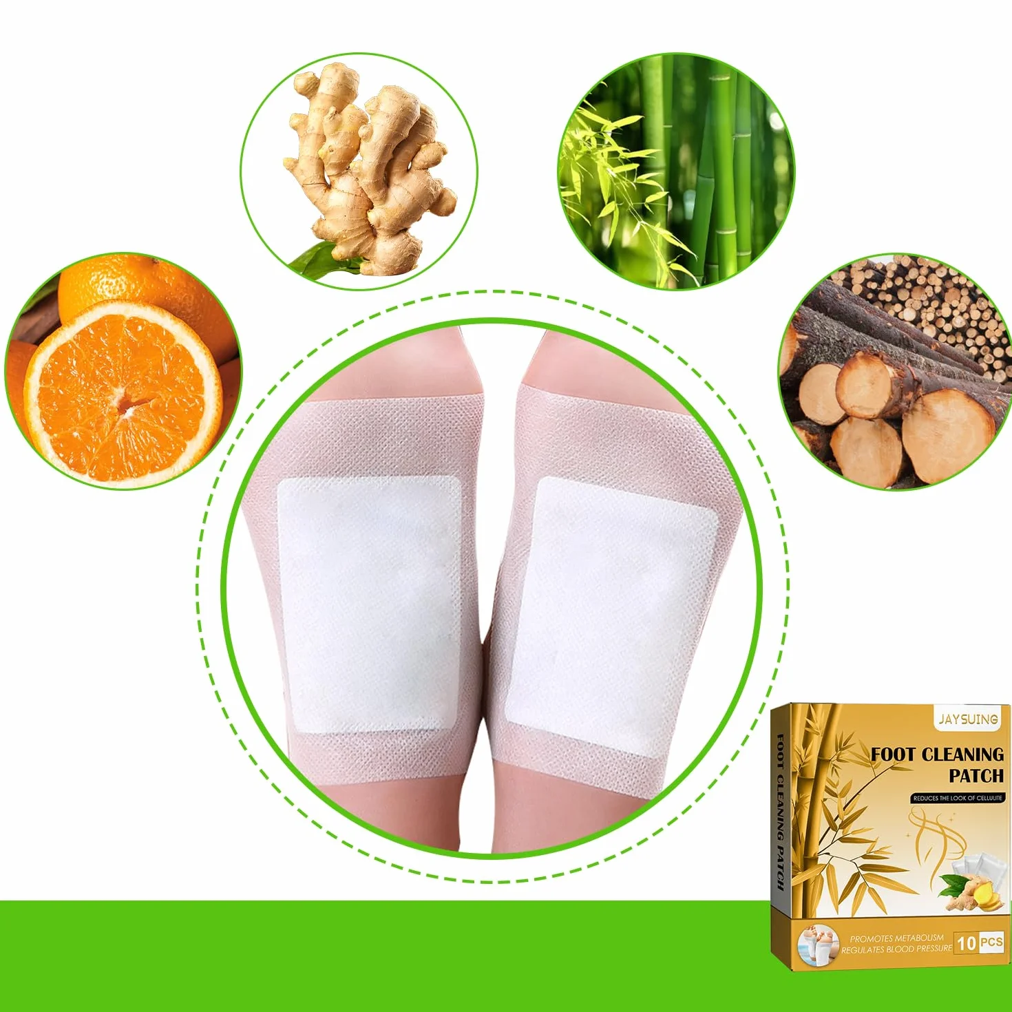 Zestaw 60 sztuk detoksykacyjnych plastrów do stóp, Detox Strong Pure Natural, detoksykacyjne plastry na stopy do ogrzewania całego ciała, łagodzi stres, poprawia sen