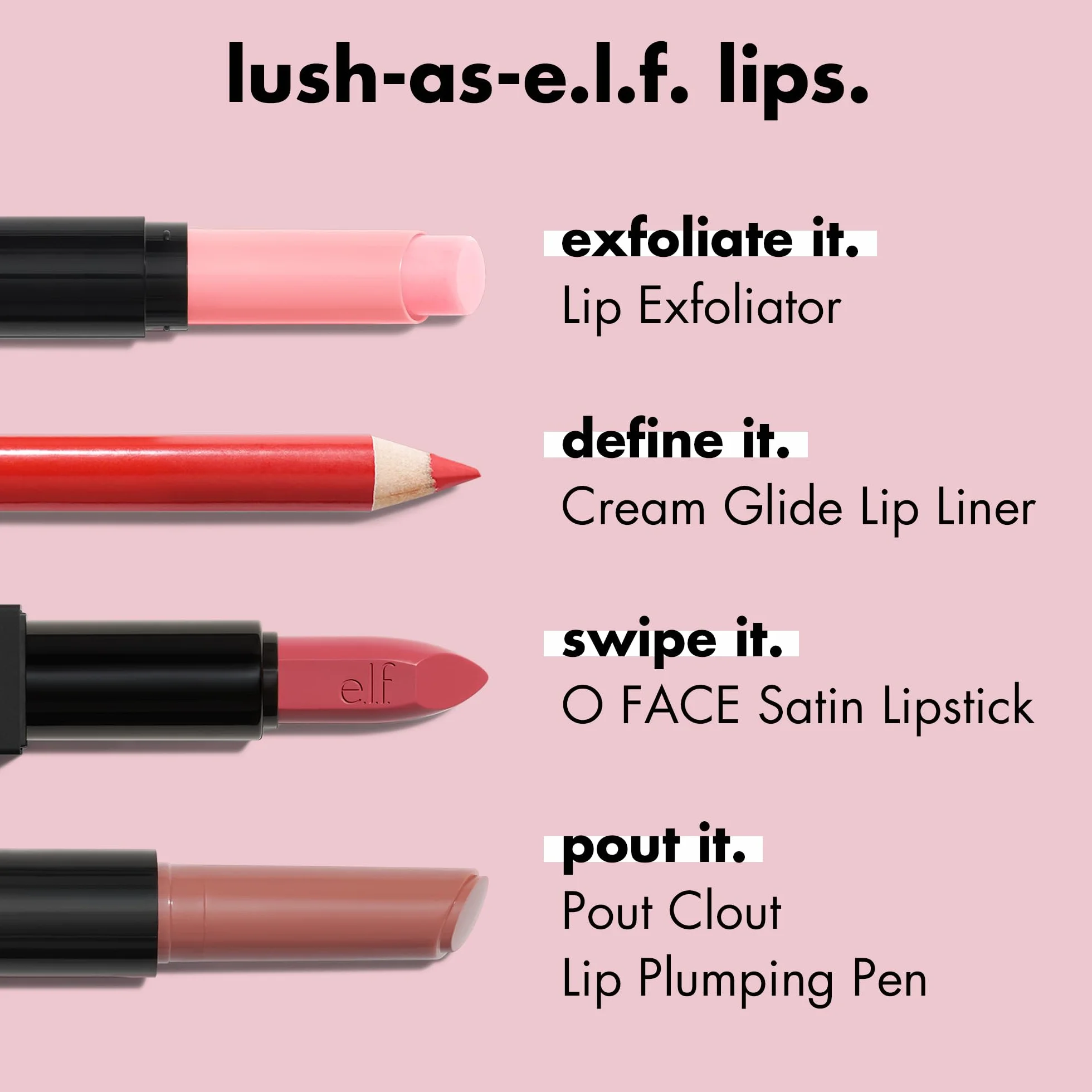 e.l.f. Cream Glide Lip Liner, konturowanie i modelowanie ust, kredka o wysokiej pigmentacji, półmatowe wykończenie, wegańska i nietestowana na zwierzętach, Mauve Aside