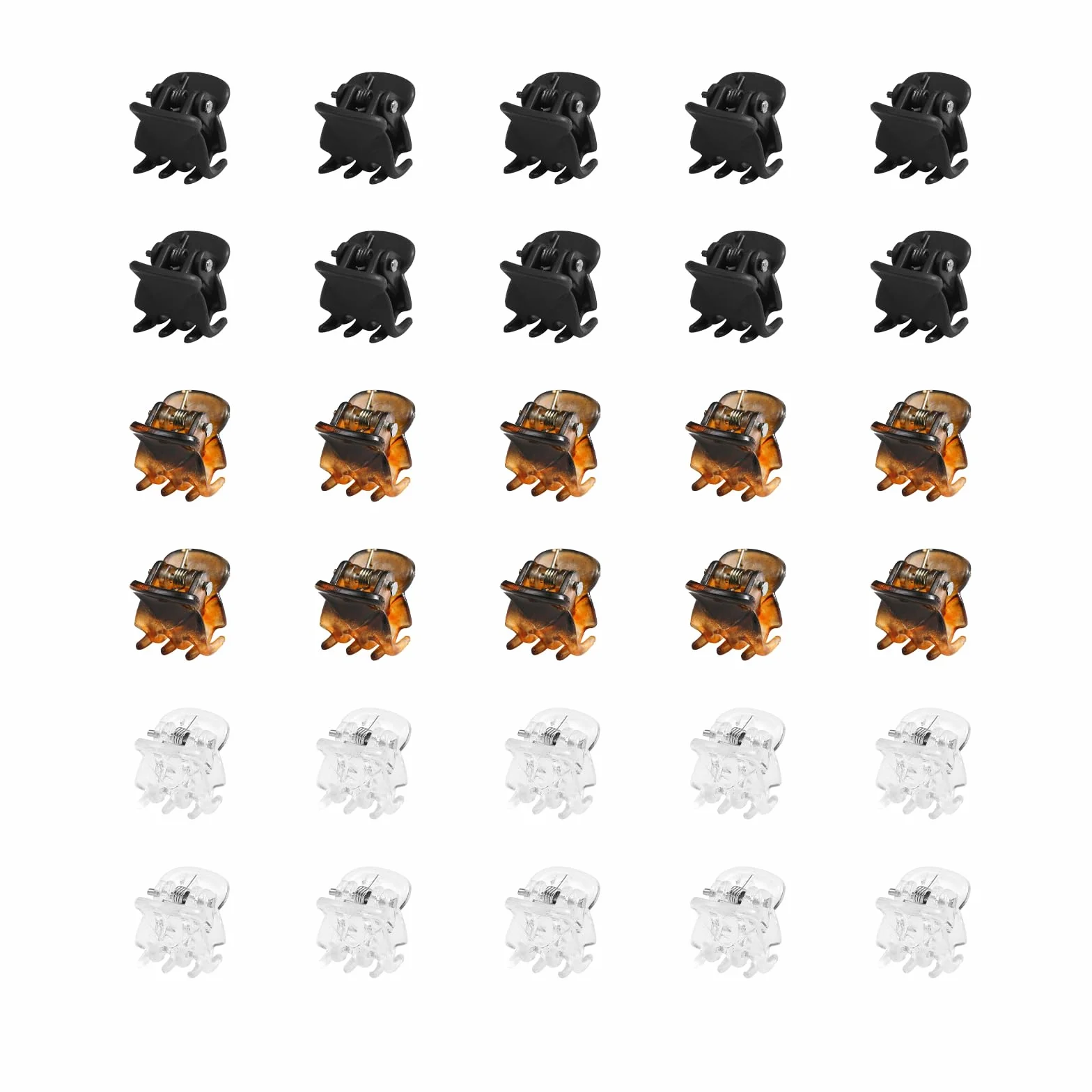 30 sztuk małych spinek do włosów, mini spinki do włosów, brązowe 1 cm, mini spinki do włosów, dla dzieci i dorosłych