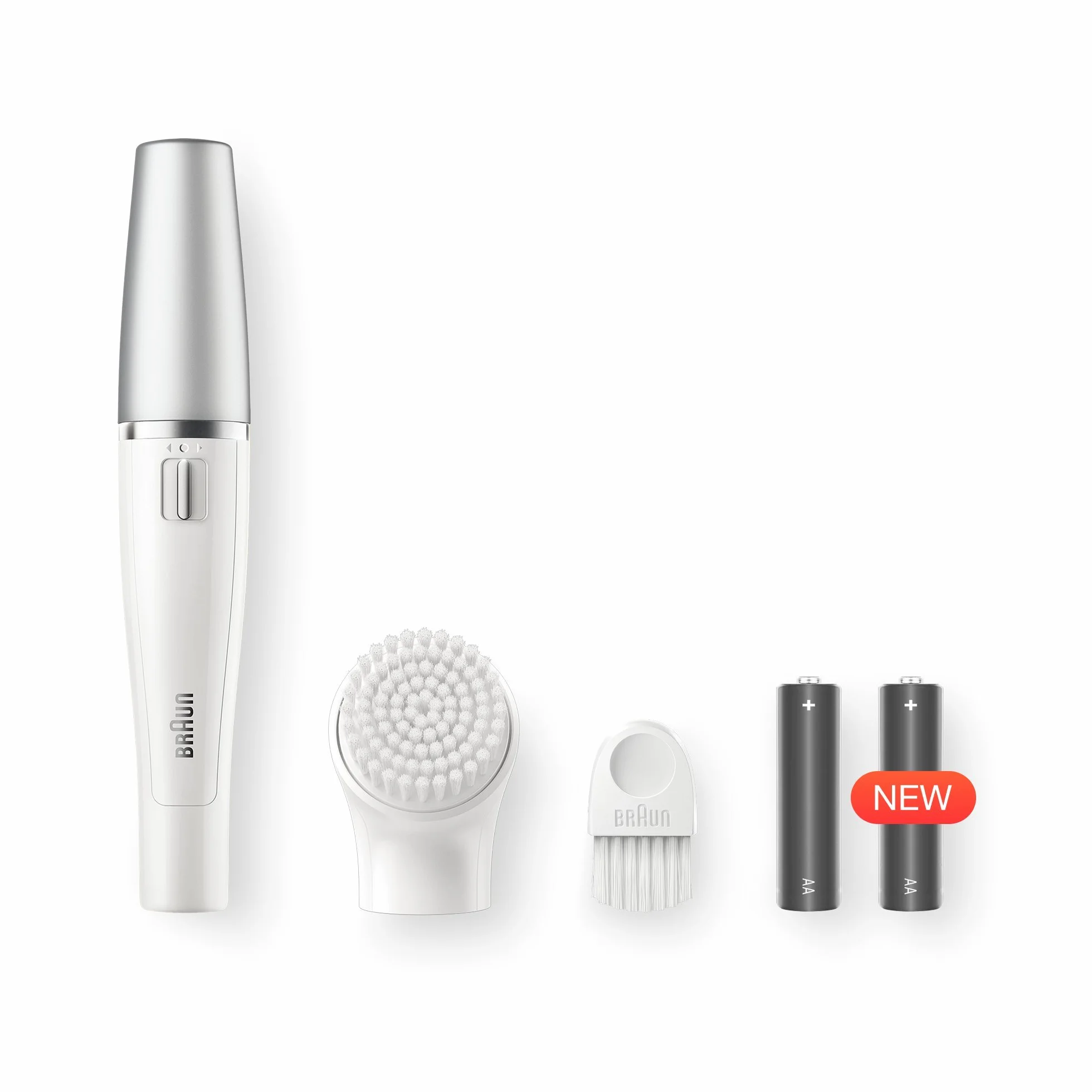 Braun Face 810 Depilator, Biały, 3 Elementy
