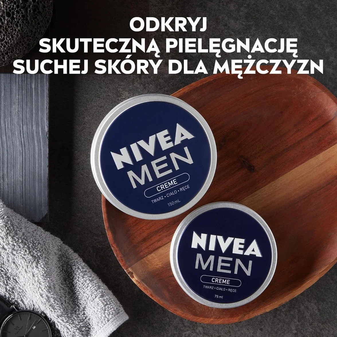 NIVEA MEN Men Creme Uniwersalny nawilżający krem do twarzy, ciała i rąk 75 ml