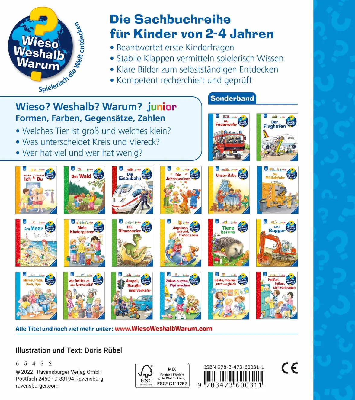 Wieso? Weshalb? Warum? Sonderband junior: Kennst du Formen, Farben, Gegensätze, Zahlen?