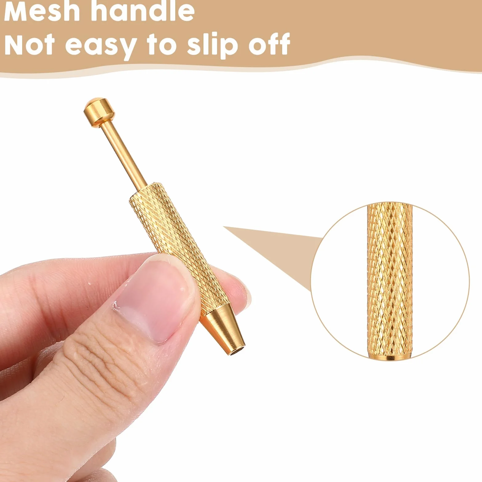 Zestaw chwytaków do piercingu 2 sztuki stal nierdzewna 4 szczęki diamentowe do biżuterii