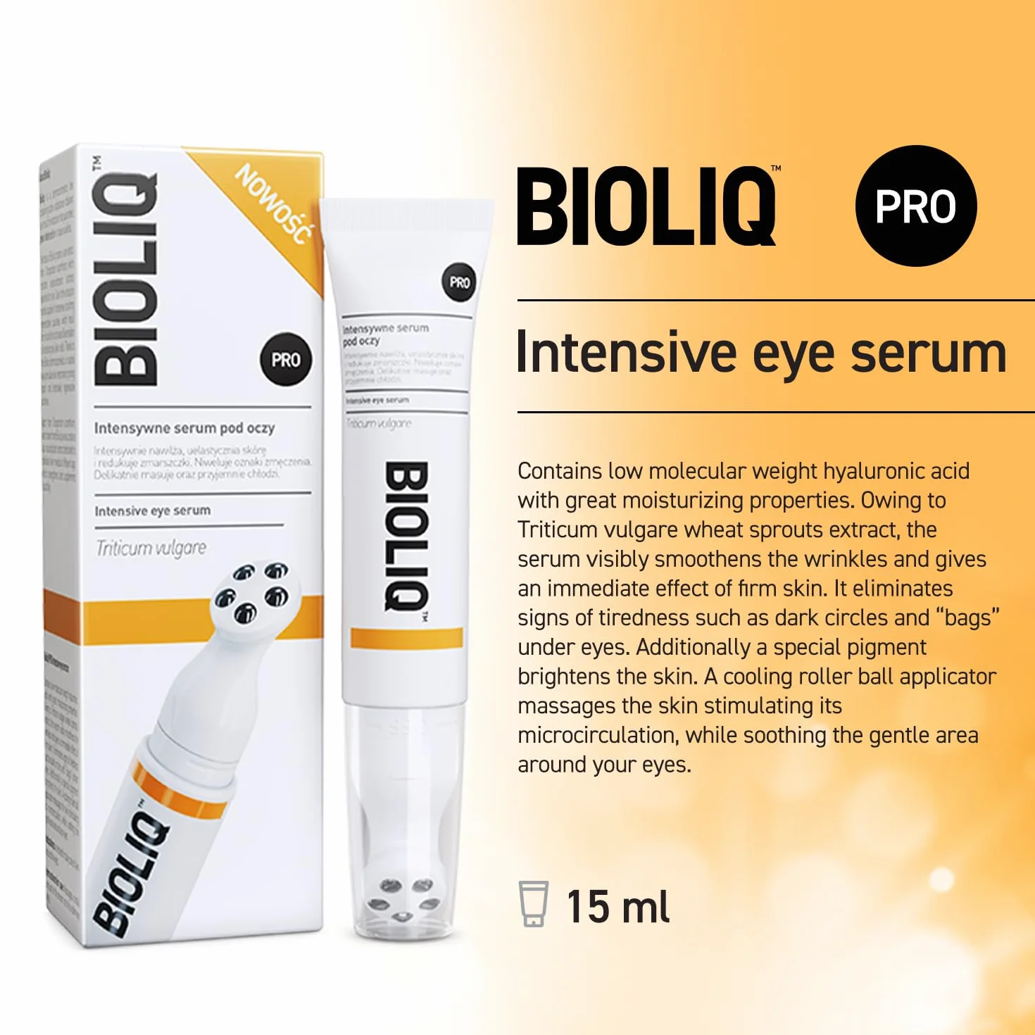 BIOLIQ PRO Intensywne serum pod oczy, 15ml