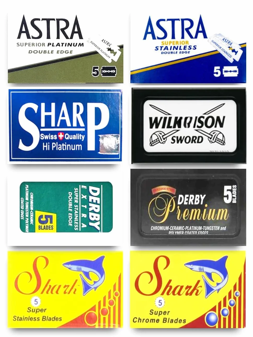 Astra Shark Derby Gillette Permasharp 40 ostrzy do golenia