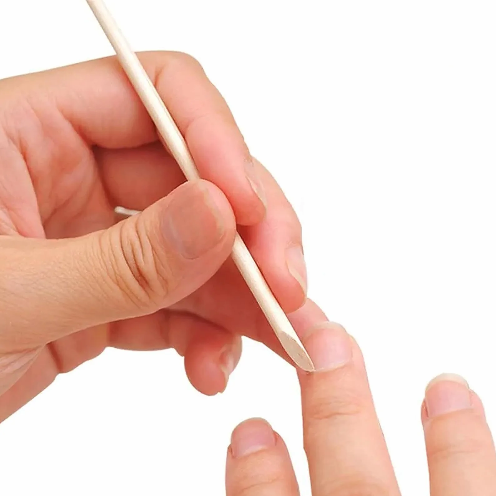 100 sztuk patyczków z drewna różanego, profesjonalne narzędzie do manicure i pedicure, wałek do paznokci, popychacz do skórek paznokci, do manicure, usuwania skórek, plam z paznokci