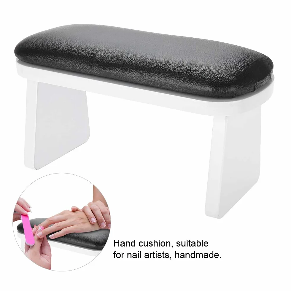Poduszka ręczna do manicure miękka 30x15x15 cm czarny