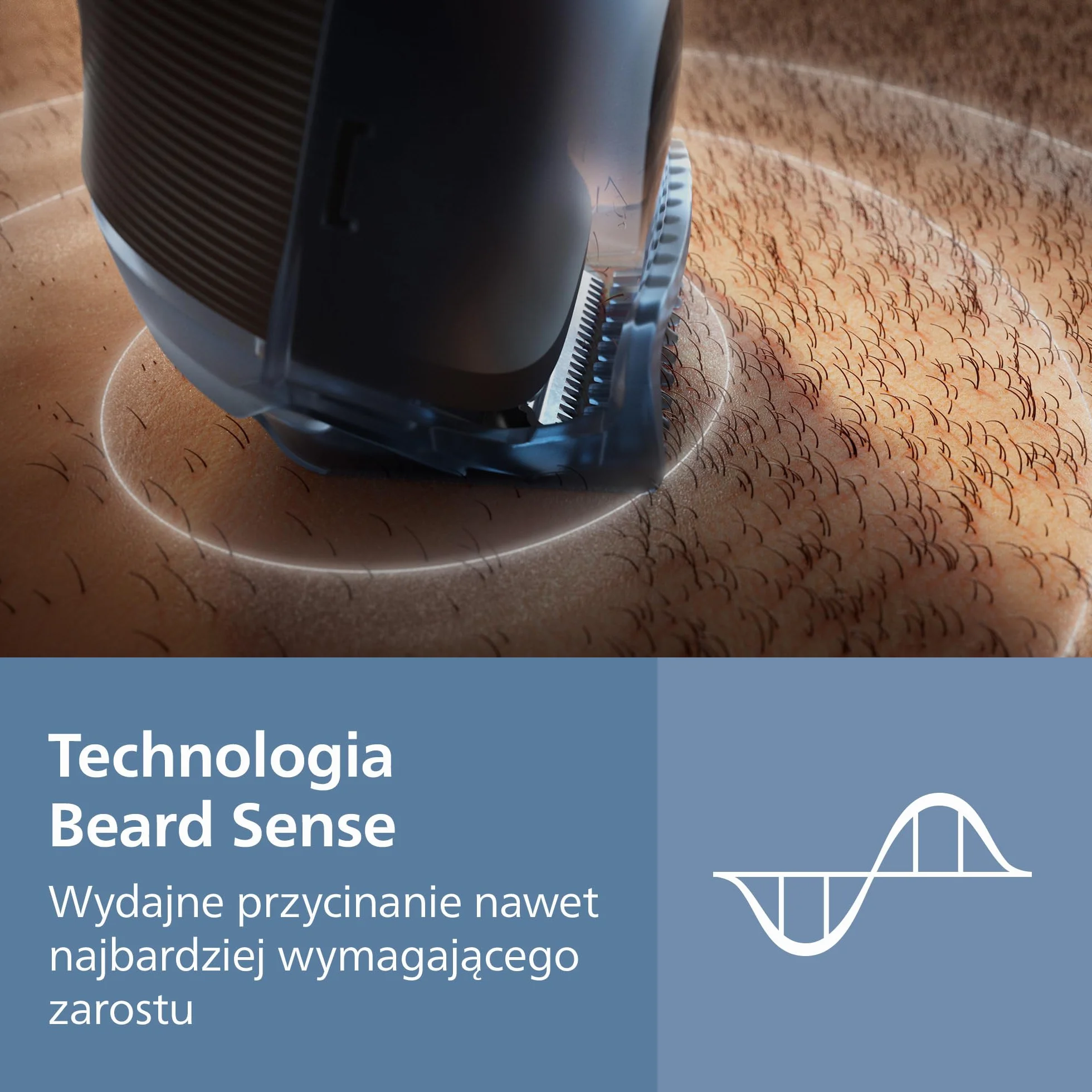 Philips Trymer do brody Seria 5000 BT5785/30, samoostrzące się metalowe ostrza, 40 ustawień, wodoodporny