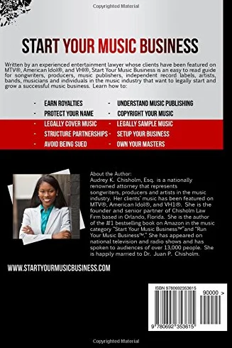 Start Your Music Business: How to Earn Royalties, Own Your Music, Sample Music, Protect Your Name & Structure Your Music Business: Volume 1 (Music Law Series)